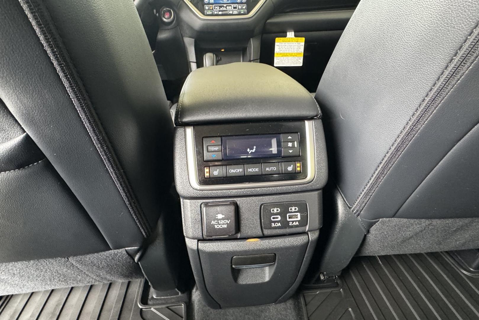 2024 Crystal Black Silica /Black Subaru Ascent Touring (4S4WMAWD1R3) with an H4 2.4 Liter Turbo engine, Automatic transmission, located at 2304 W. Main St., Boise, ID, 83702, (208) 342-7777, 43.622105, -116.218658 - Remaining Factory Warranty! Highly Optioned! Ready For The Family Road Trip! - Photo#21