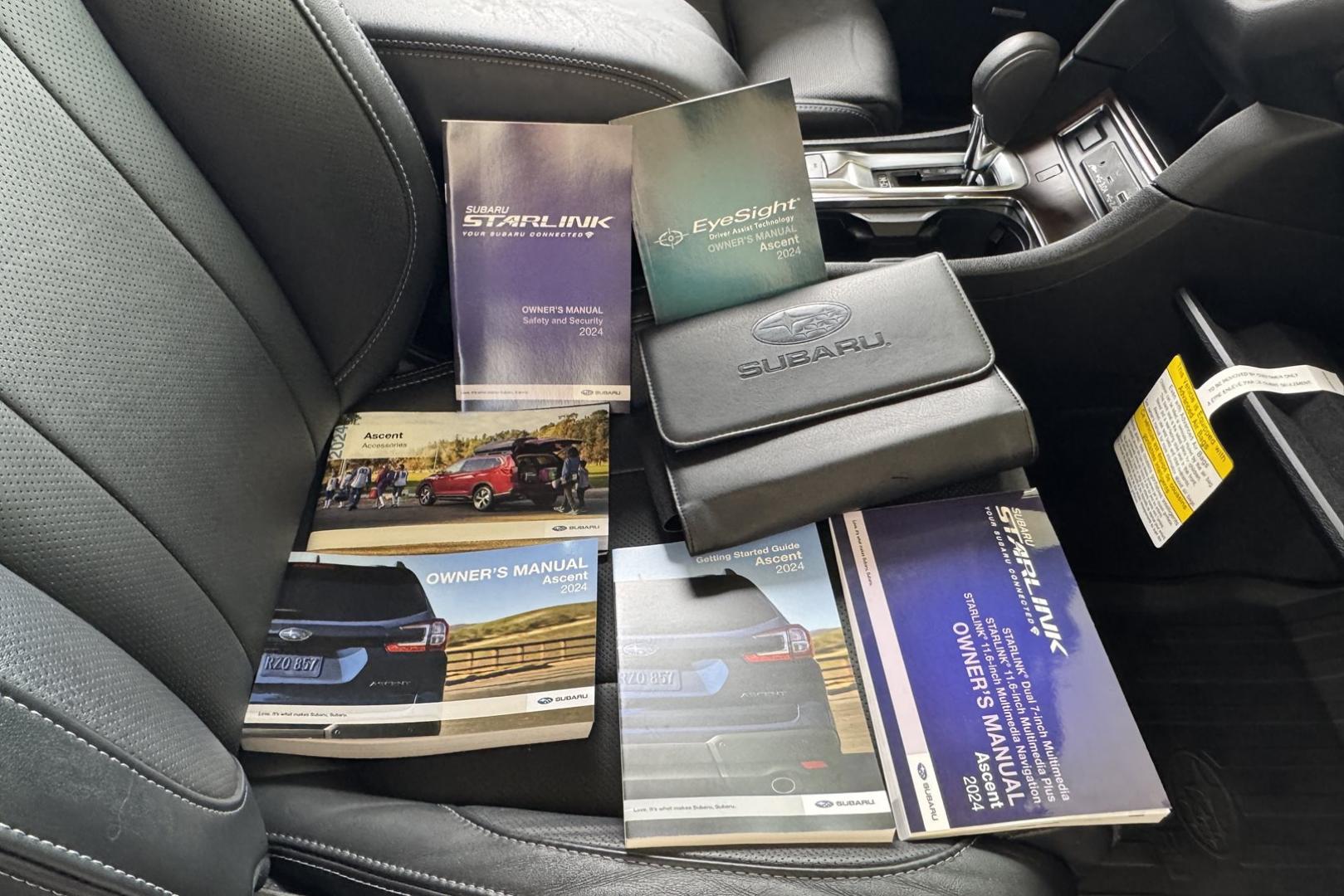 2024 Crystal Black Silica /Black Subaru Ascent Touring (4S4WMAWD1R3) with an H4 2.4 Liter Turbo engine, Automatic transmission, located at 2304 W. Main St., Boise, ID, 83702, (208) 342-7777, 43.622105, -116.218658 - Remaining Factory Warranty! Highly Optioned! Ready For The Family Road Trip! - Photo#27