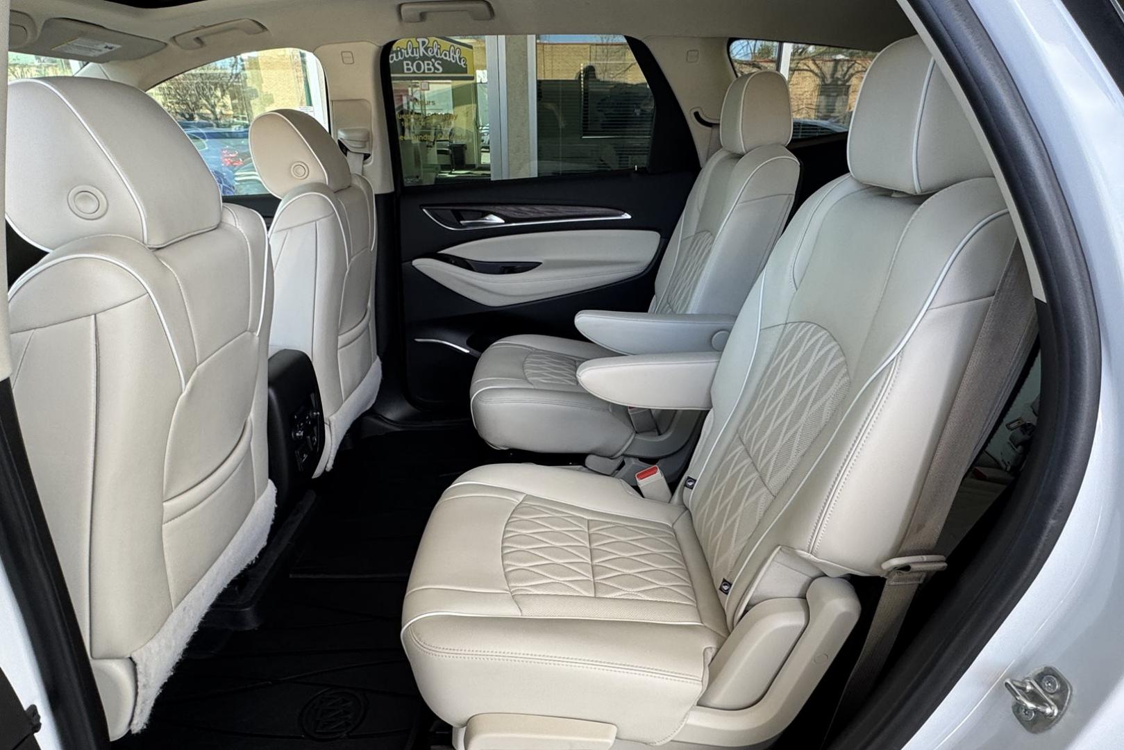 2022 White Frost Tintcoat /Chestnut/Ebony Buick Enclave Avenir (5GAEVCKW7NJ) with an V6 3.6 Liter engine, Automatic 9 Speed transmission, located at 2304 W. Main St., Boise, ID, 83702, (208) 342-7777, 43.622105, -116.218658 - Highly Optioned With Safety, Comfort And Power! - Photo#23