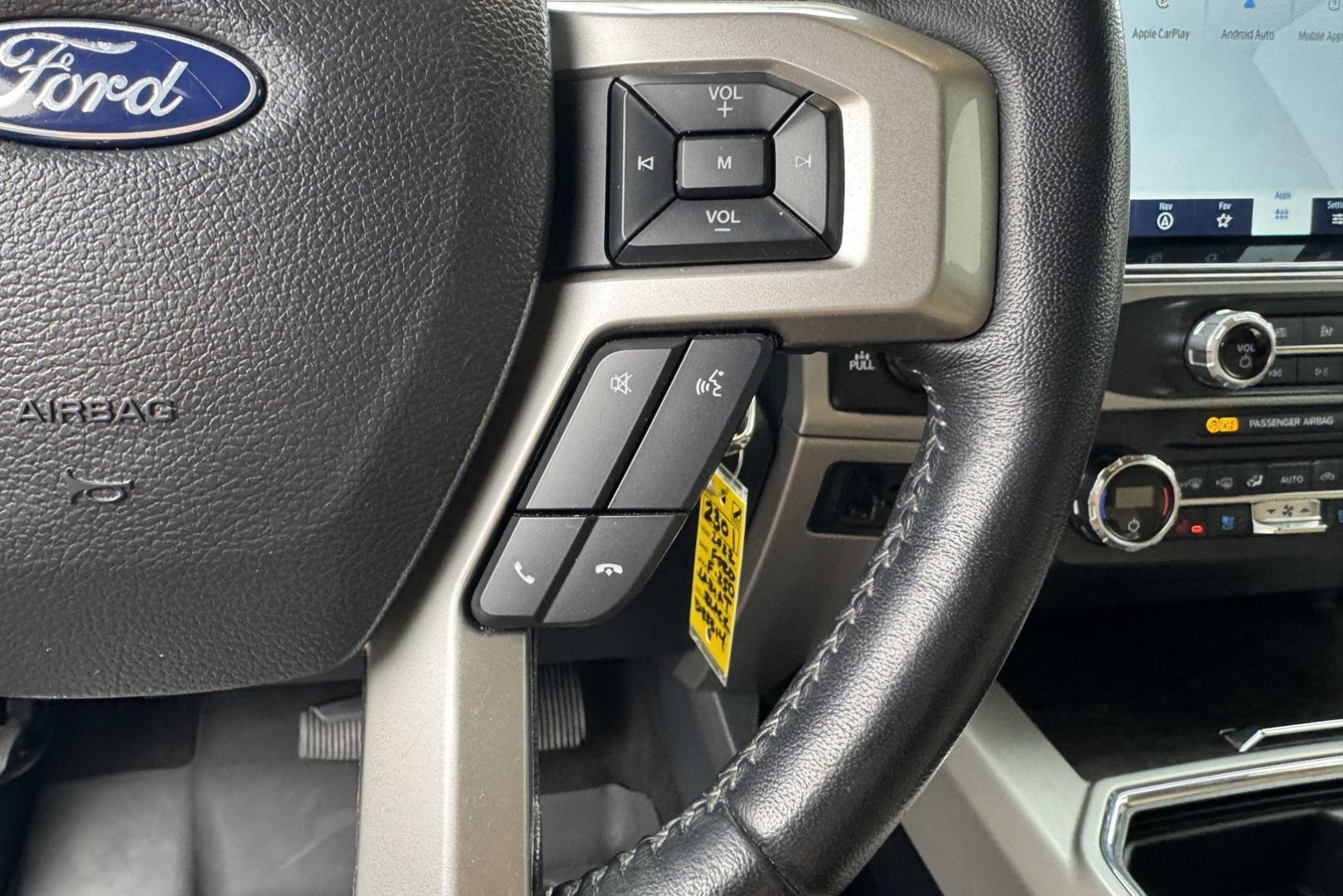 2022 Agate Black /Baja Leather Ford F-250 Lariat FX-4 (1FT8W2BT0NE) with an V8 6.7 Liter Turbo Diesel engine, Automatic 10 Speed transmission, located at 2304 W. Main St., Boise, ID, 83702, (208) 342-7777, 43.622105, -116.218658 - Stunning Diesel Ford With New Tires, Power Running Boards And Attitude! - Photo#13