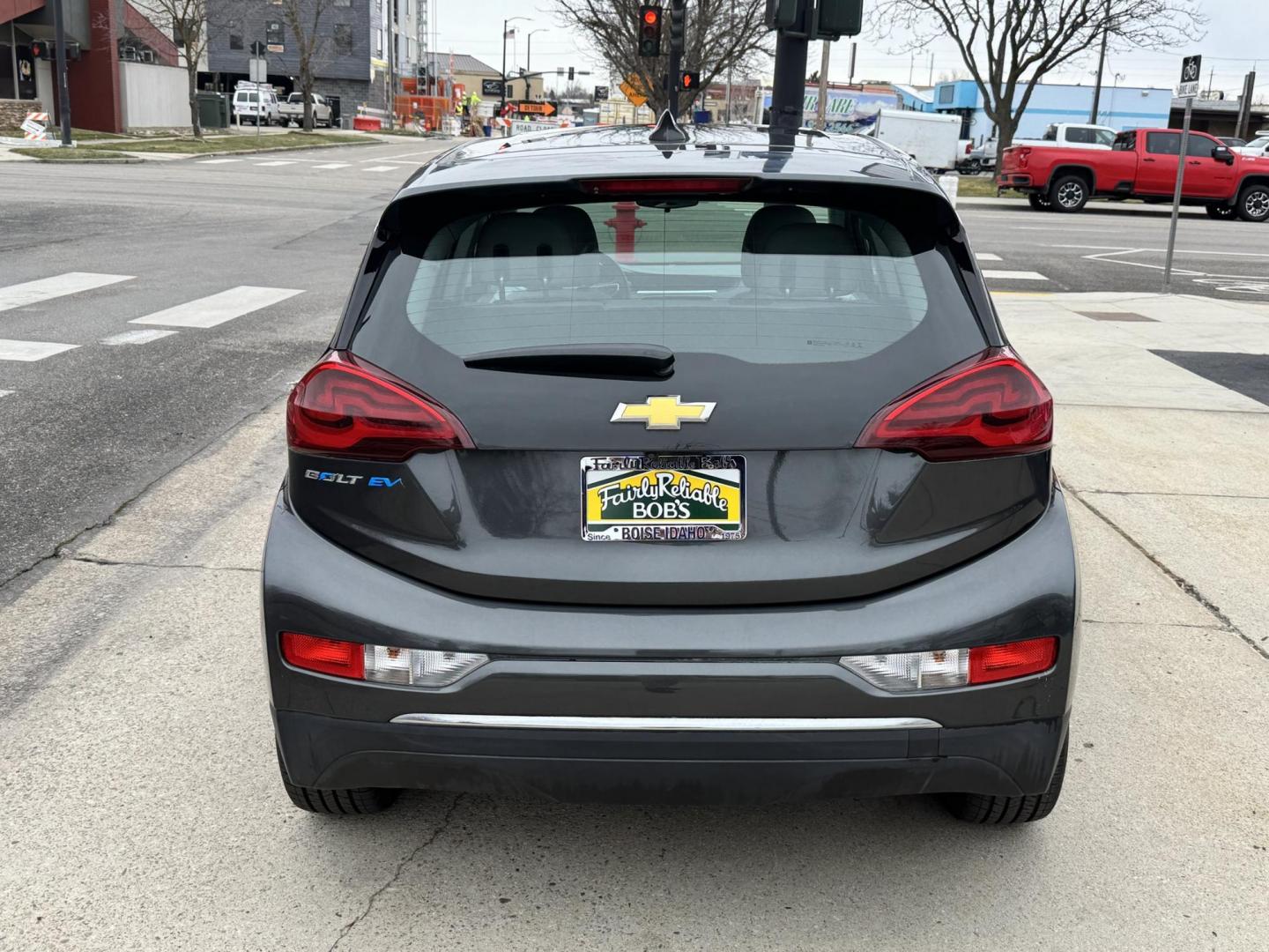 2019 Gray /Gray Chevrolet Bolt LT (1G1FW6S00K4) with an 60 kWh engine, Automatic transmission, located at 2304 W. Main St., Boise, ID, 83702, (208) 342-7777, 43.622105, -116.218658 - Remaining Factory Battery Warranty Until January 2030! - Photo#1