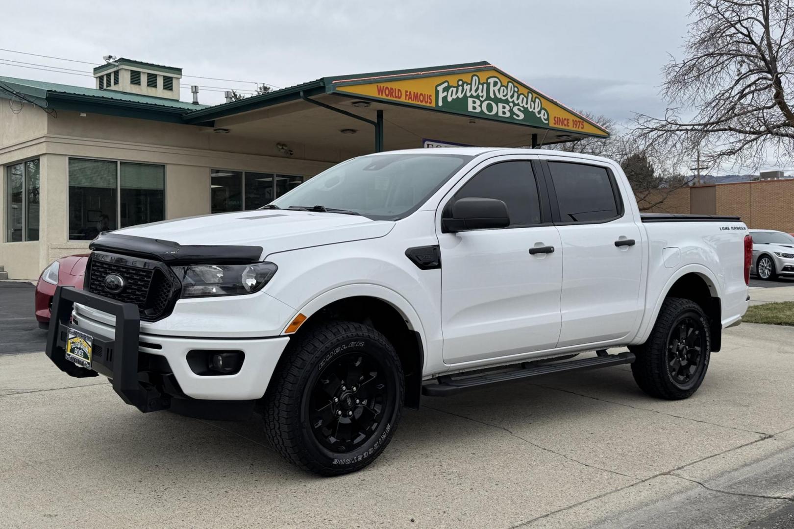 2023 Oxford White /Black Ford Ranger XLT (1FTER4FH0PL) with an 4 Cyl 2.3 Liter Turbo engine, Automatic 10 Speed transmission, located at 2304 W. Main St., Boise, ID, 83702, (208) 342-7777, 43.622105, -116.218658 - Smooth Ride And Good Looks Too! - Photo#0