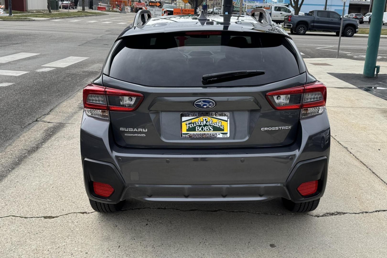 2023 Gray /Two Tone Shale/Gray Subaru Crosstrek Limited (JF2GTHMC6P8) with an H4 2.5 Liter engine, Automatic transmission, located at 2304 W. Main St., Boise, ID, 83702, (208) 342-7777, 43.622105, -116.218658 - Low Mileage! A Lot Of Built In Safety Features Too! - Photo#1