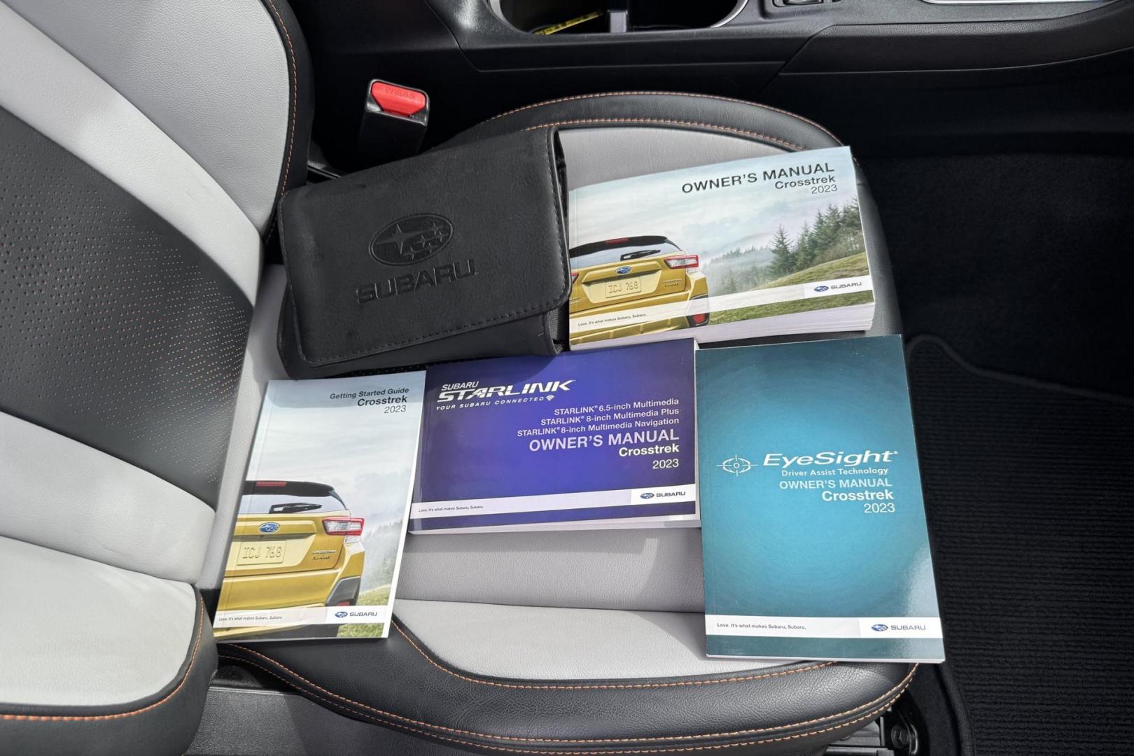 2023 Gray /Two Tone Shale/Gray Subaru Crosstrek Limited (JF2GTHMC6P8) with an H4 2.5 Liter engine, Automatic transmission, located at 2304 W. Main St., Boise, ID, 83702, (208) 342-7777, 43.622105, -116.218658 - Low Mileage! A Lot Of Built In Safety Features Too! - Photo#19