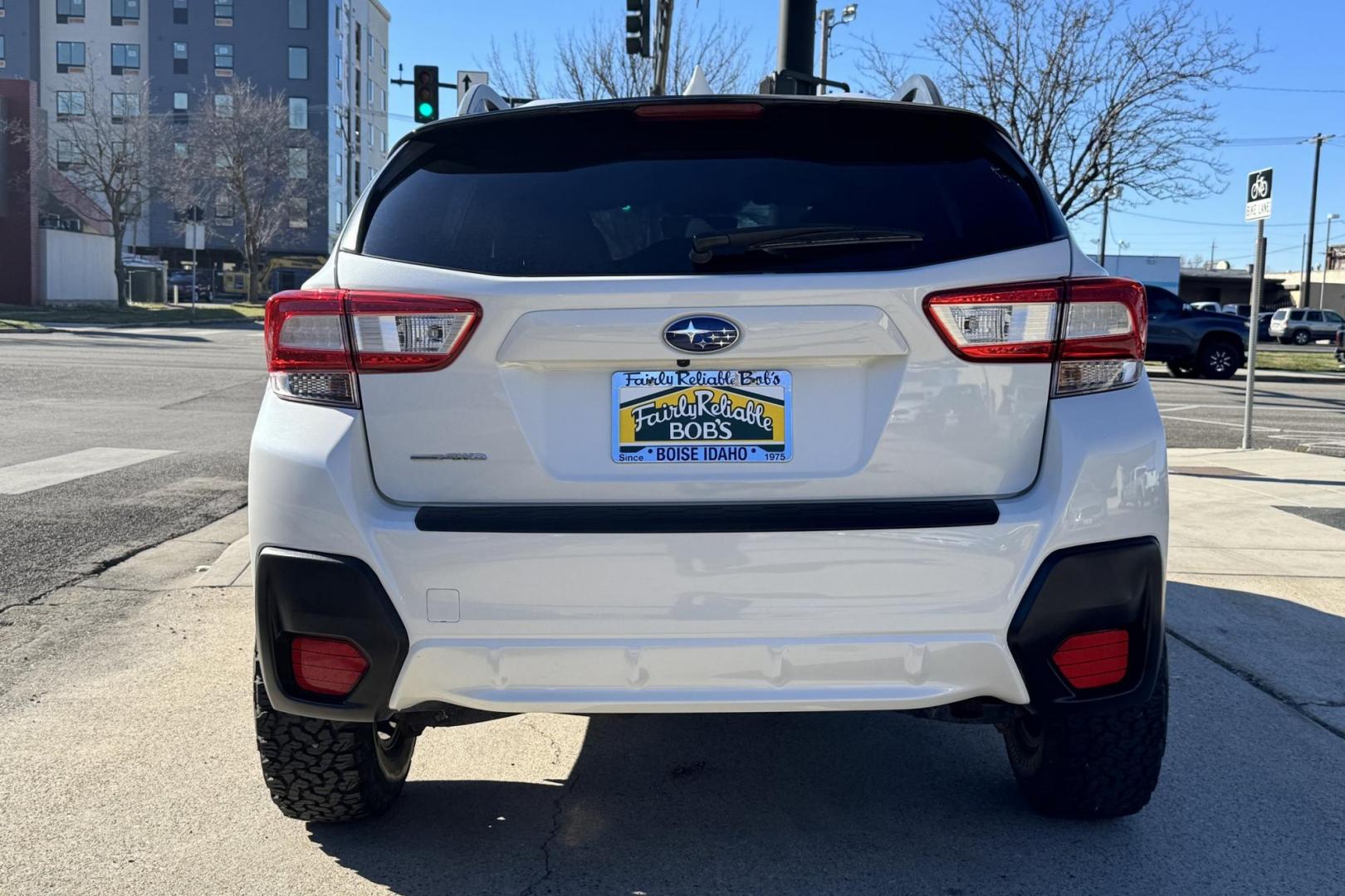 2018 White /Gray Subaru Crosstrek Premium (JF2GTABCXJG) with an H4 2.0 Liter engine, 6 Speed Manual transmission, located at 2304 W. Main St., Boise, ID, 83702, (208) 342-7777, 43.622105, -116.218658 - Hard To Find Manual Crosstrek! Ready To Go! - Photo#1