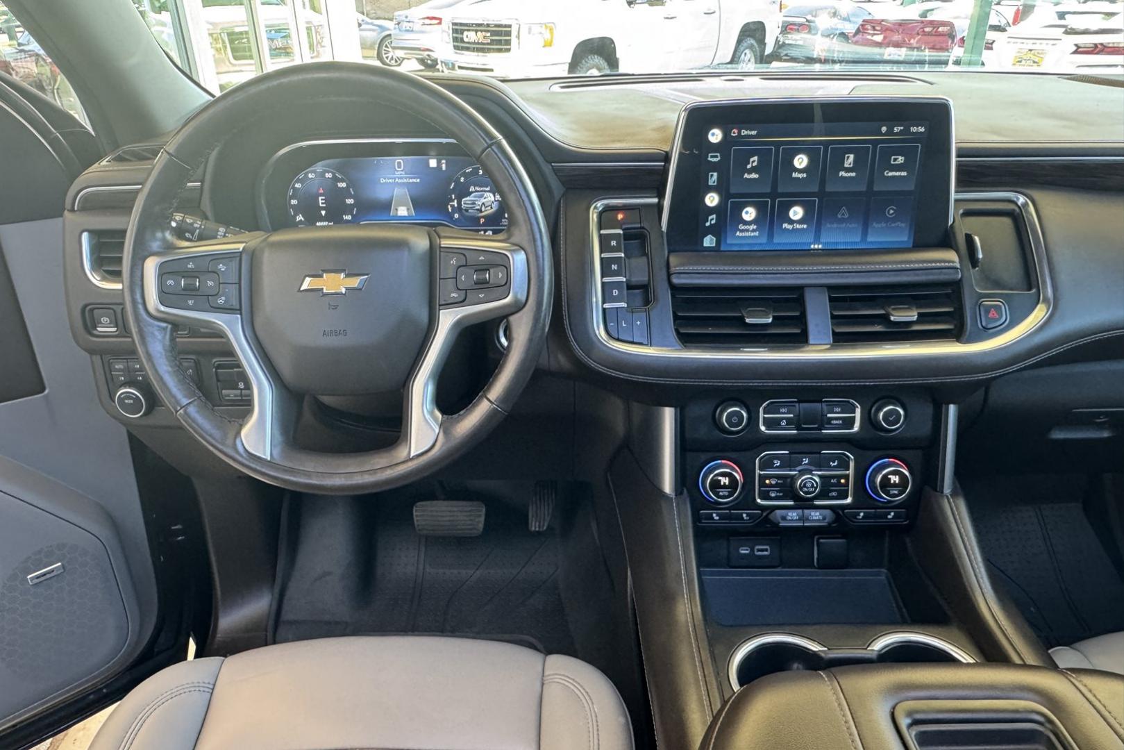 2022 Black /Jet Black Chevrolet Tahoe LT (1GNSKNKT6NR) with an 6 Cyl 3.0 Liter Turbo Diesel engine, Automatic 10 Speed transmission, located at 2304 W. Main St., Boise, ID, 83702, (208) 342-7777, 43.622105, -116.218658 - One Owner Idaho Tahoe! - Photo#13