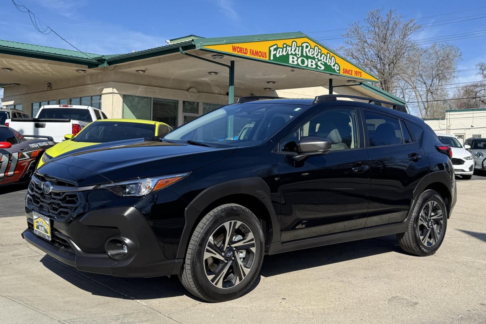 2024 Crystal Black Silica /Black Subaru Crosstrek Premium (JF2GUADC3R8) with an H4 2.0 Liter engine, Automatic transmission, located at 2304 W. Main St., Boise, ID, 83702, (208) 342-7777, 43.622105, -116.218658 - Great Fuel Economy! Fantastic All Wheel Drive Option! - Photo#0