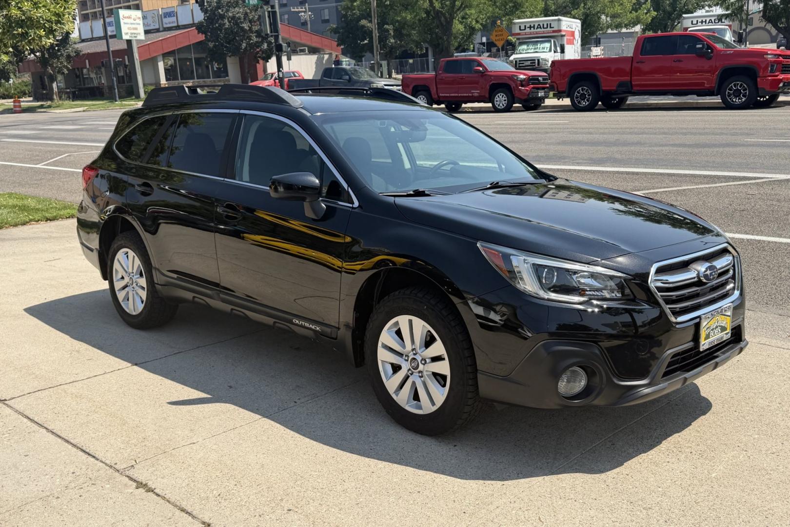 2019 Black /Black Subaru Outback Premium (4S4BSAFC8K3) with an H4 2.5 Liter engine, Automatic transmission, located at 2304 W. Main St., Boise, ID, 83702, (208) 342-7777, 43.622105, -116.218658 - Updated Alpine Head Unit! Apple Car Play/Android Auto, Back Up Camera, Heated Seats Too!- Photo#2