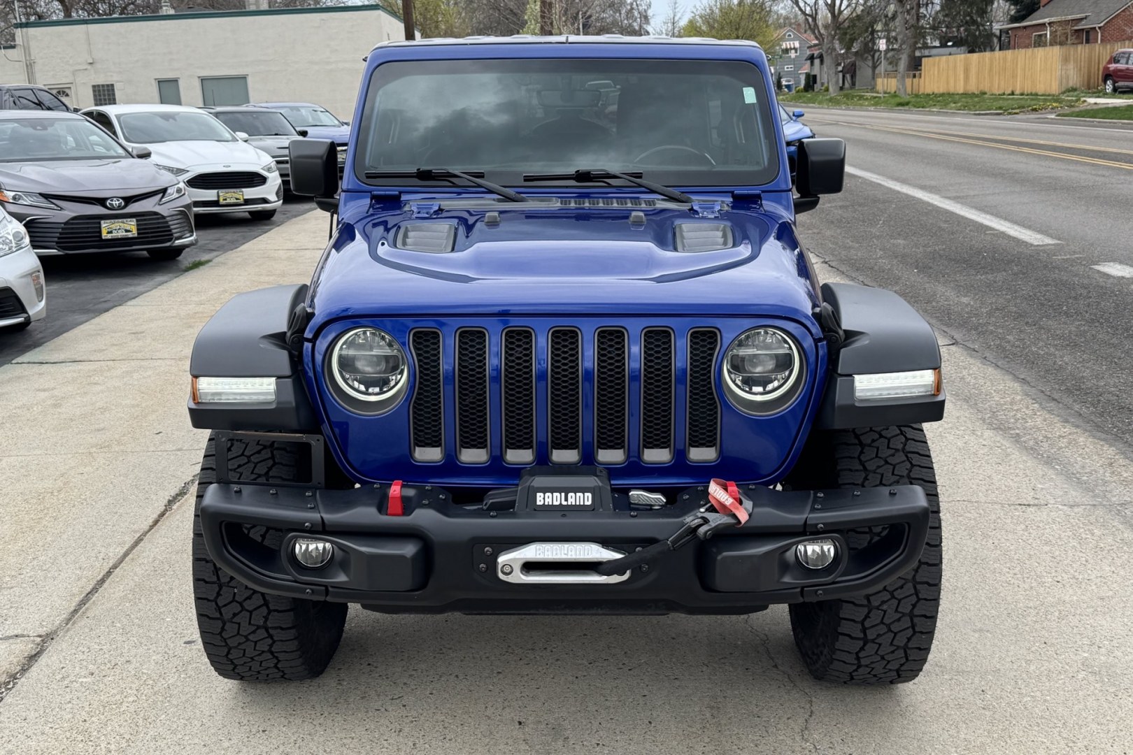 2018 Hydro Blue Pearl /Black Jeep Wrangler Unlimited Rubicon (1C4HJXFGXJW) with an V6 3.6 Liter engine, Automatic 8 Speed transmission, located at 2304 W. Main St., Boise, ID, 83702, (208) 342-7777, 43.622105, -116.218658 - Stunning And Capable Wrangler Rubicon! - Photo#4