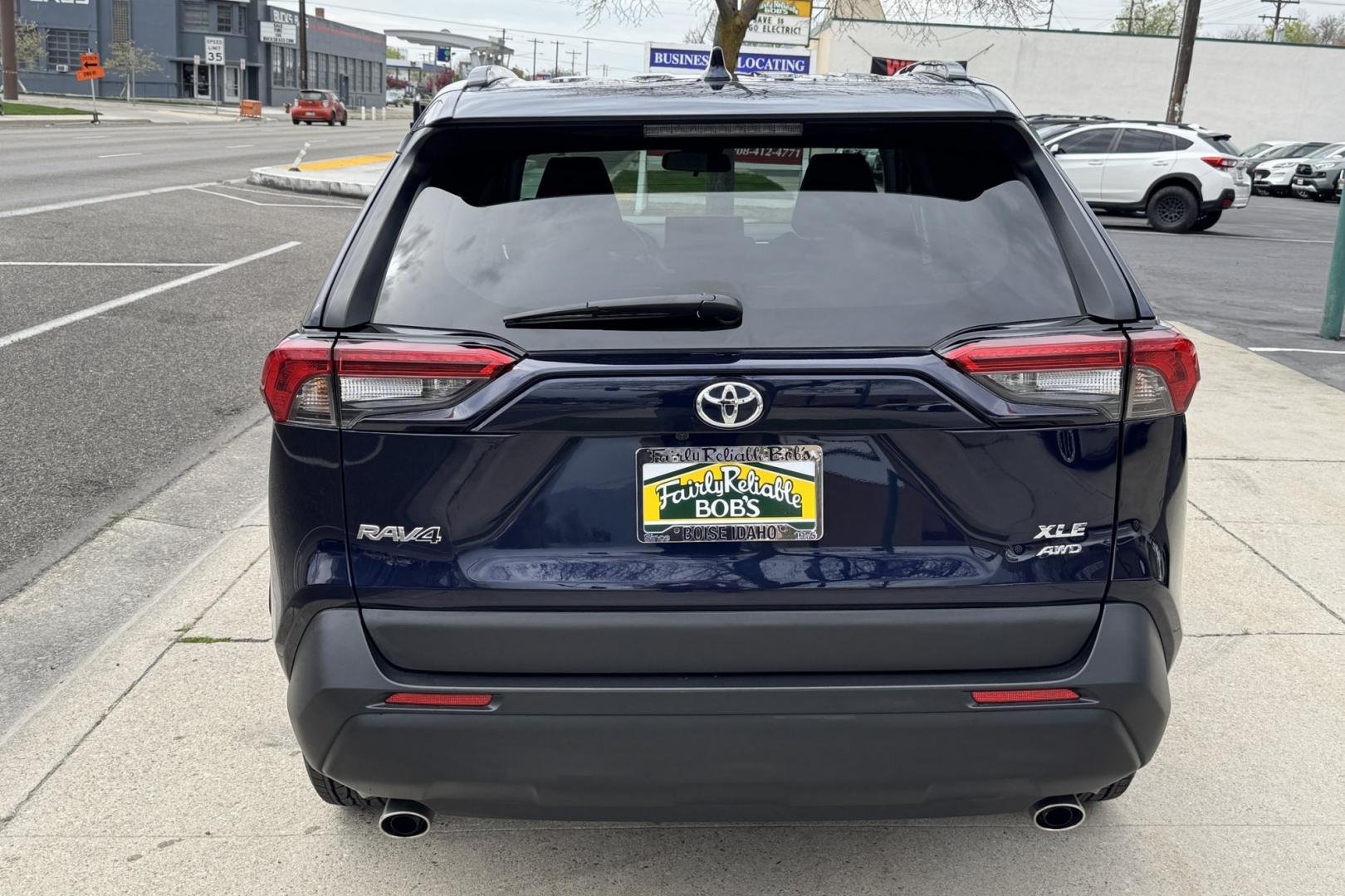2022 Blue /Black Toyota RAV4 XLE (2T3P1RFV7NW) with an 4 Cyl 2.5 Liter engine, Automatic 8 Speed transmission, located at 2304 W. Main St., Boise, ID, 83702, (208) 342-7777, 43.622105, -116.218658 - All Wheel Drive RAV4! New Tires! Ready To Go! - Photo#1