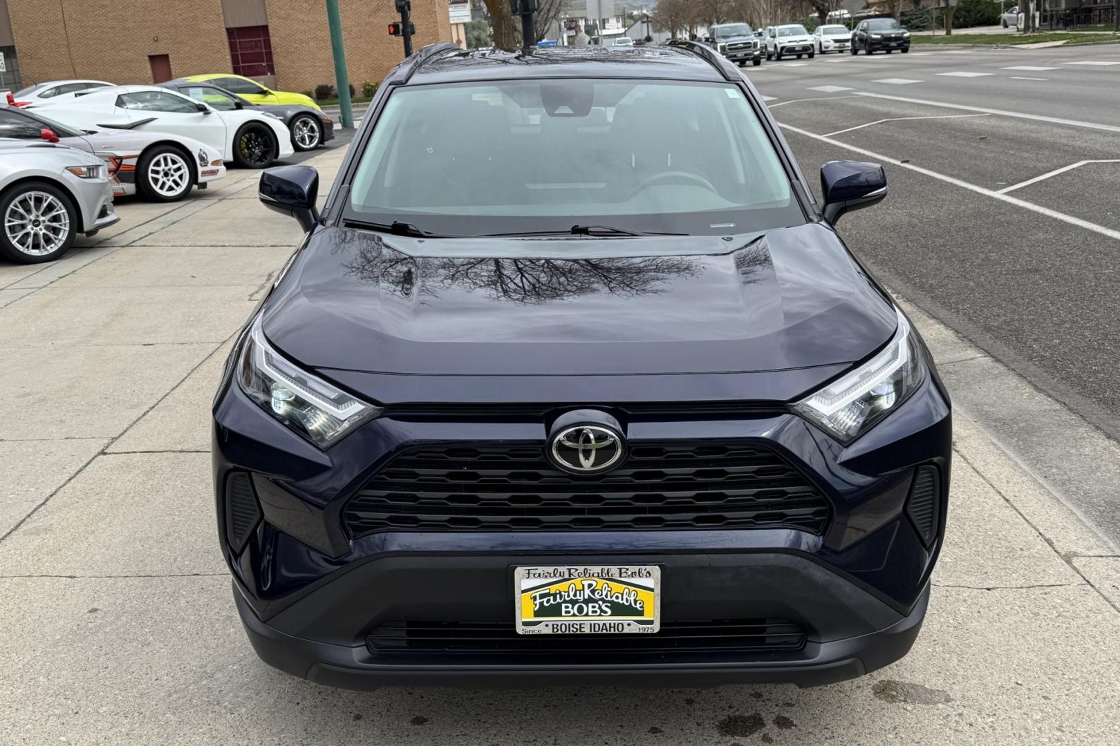 2022 Blue /Black Toyota RAV4 XLE (2T3P1RFV7NW) with an 4 Cyl 2.5 Liter engine, Automatic 8 Speed transmission, located at 2304 W. Main St., Boise, ID, 83702, (208) 342-7777, 43.622105, -116.218658 - All Wheel Drive RAV4! New Tires! Ready To Go! - Photo#3