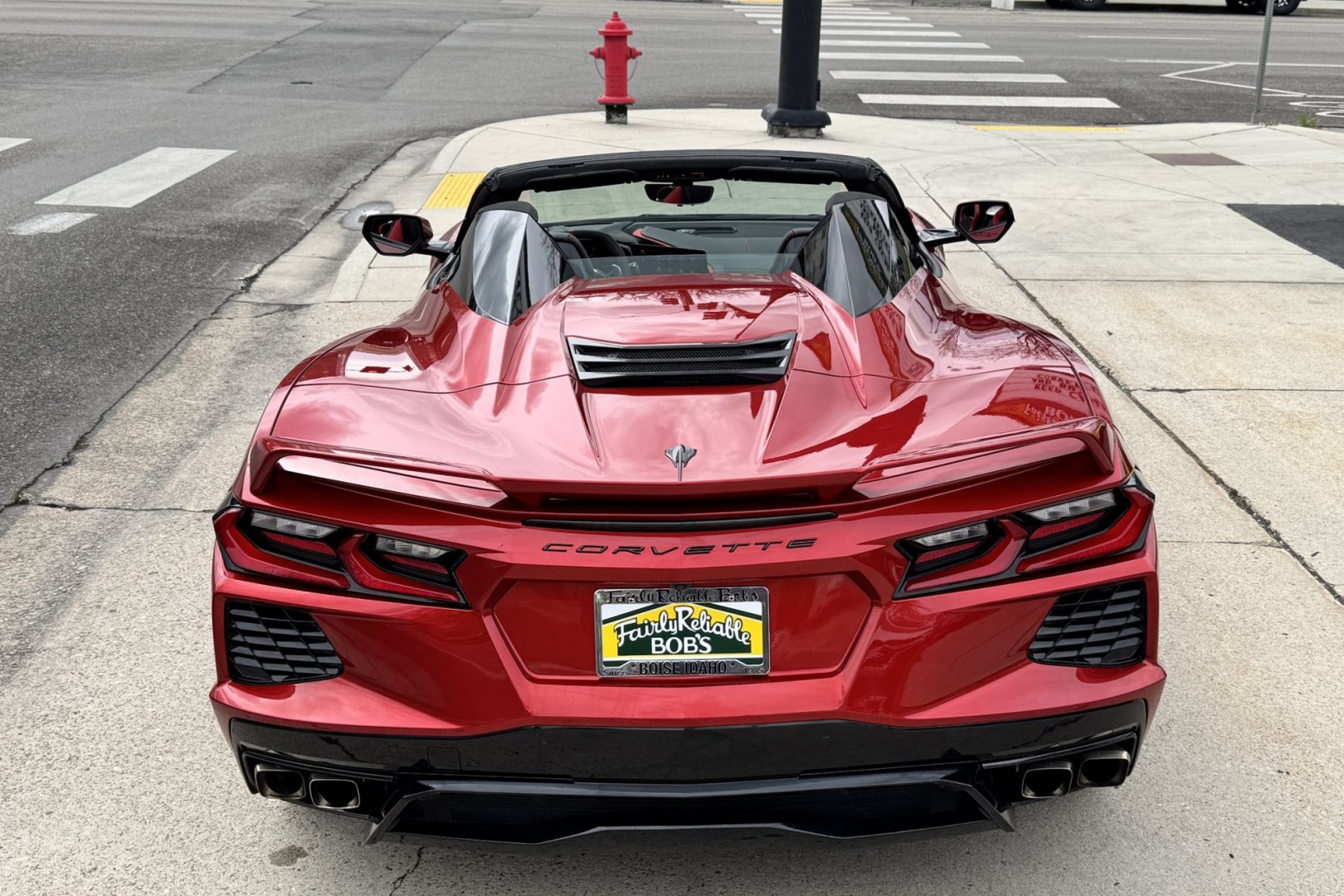 2021 Red Mist Metallic /Adrenaline Red/Black Chevrolet Corvette Stingray 3LT Z51 (1G1YC3D4XM5) with an V8 6.2 Liter engine, Automatic 8 Speed transmission, located at 2304 W. Main St., Boise, ID, 83702, (208) 342-7777, 43.622105, -116.218658 - Stunning, Highly Optioned C8 Convertible With Lift! - Photo#1