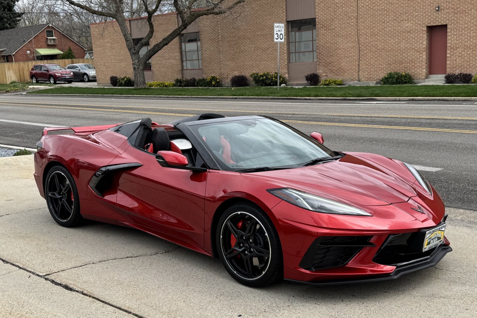 2021 Red Mist Metallic /Adrenaline Red/Black Chevrolet Corvette Stingray 3LT Z51 (1G1YC3D4XM5) with an V8 6.2 Liter engine, Automatic 8 Speed transmission, located at 2304 W. Main St., Boise, ID, 83702, (208) 342-7777, 43.622105, -116.218658 - Stunning, Highly Optioned C8 Convertible With Lift! - Photo#2