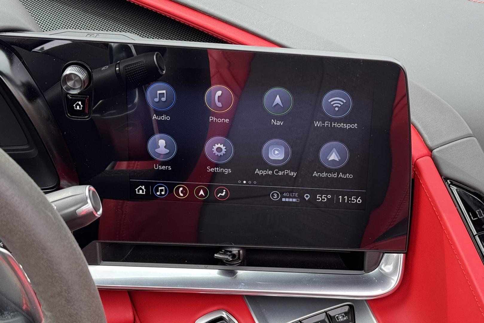 2021 Red Mist Metallic /Adrenaline Red/Black Chevrolet Corvette Stingray 3LT Z51 (1G1YC3D4XM5) with an V8 6.2 Liter engine, Automatic 8 Speed transmission, located at 2304 W. Main St., Boise, ID, 83702, (208) 342-7777, 43.622105, -116.218658 - Stunning, Highly Optioned C8 Convertible With Lift! - Photo#8