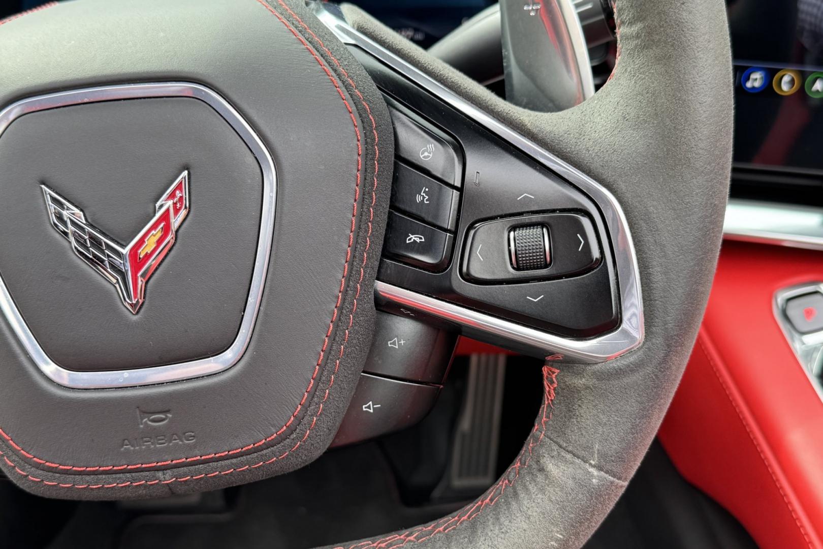 2021 Red Mist Metallic /Adrenaline Red/Black Chevrolet Corvette Stingray 3LT Z51 (1G1YC3D4XM5) with an V8 6.2 Liter engine, Automatic 8 Speed transmission, located at 2304 W. Main St., Boise, ID, 83702, (208) 342-7777, 43.622105, -116.218658 - Stunning, Highly Optioned C8 Convertible With Lift! - Photo#12