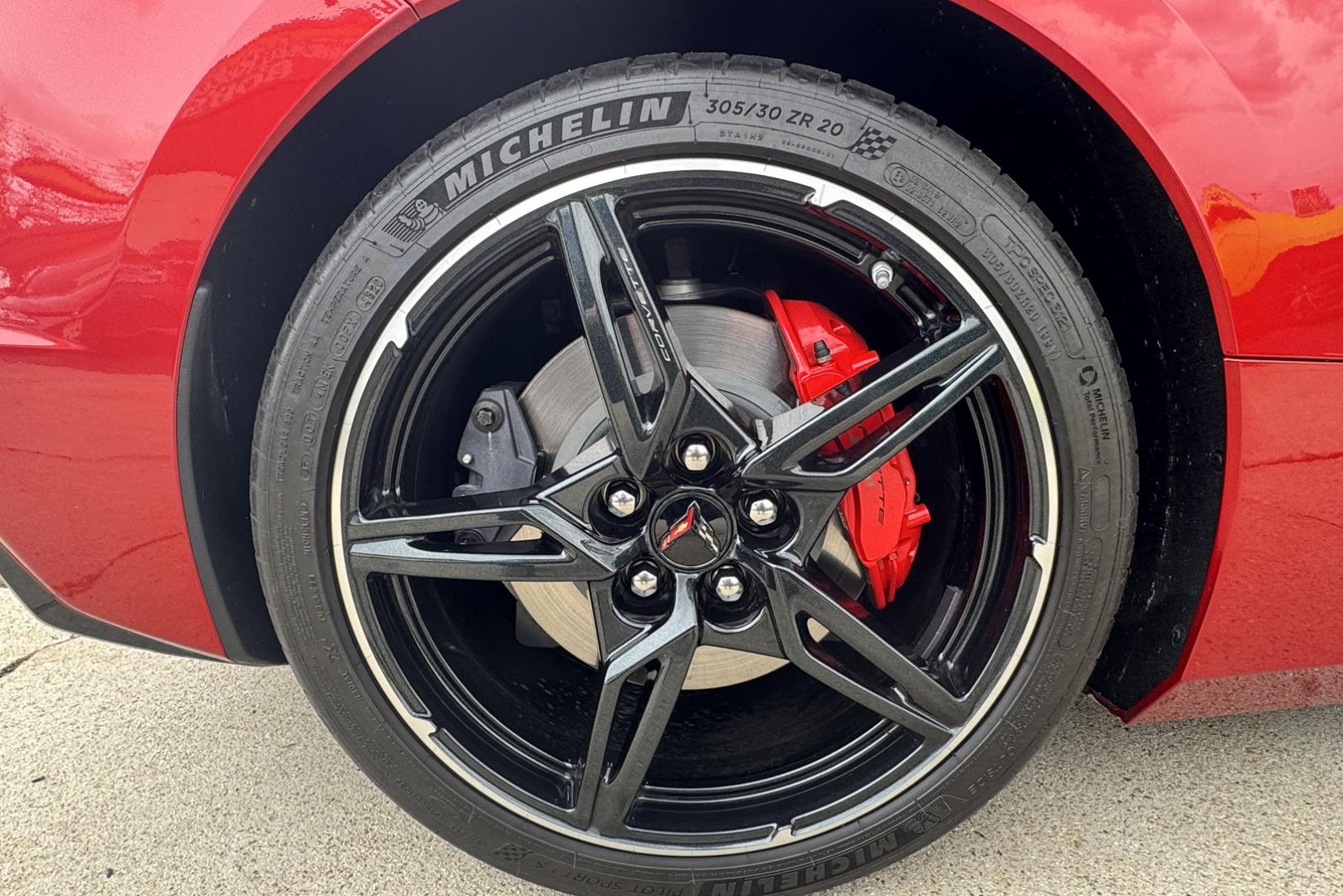 2021 Red Mist Metallic /Adrenaline Red/Black Chevrolet Corvette Stingray 3LT Z51 (1G1YC3D4XM5) with an V8 6.2 Liter engine, Automatic 8 Speed transmission, located at 2304 W. Main St., Boise, ID, 83702, (208) 342-7777, 43.622105, -116.218658 - Stunning, Highly Optioned C8 Convertible With Lift! - Photo#26
