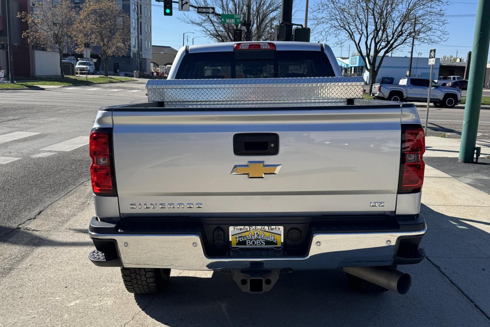 2016 Silver /Black Chevrolet Silverado 2500HD LTZ (1GC1KWE80GF) with an V8 6.6 Liter Duramax Turbo Diesel engine, Allison Automatic 6 Speed transmission, located at 2304 W. Main St., Boise, ID, 83702, (208) 342-7777, 43.622105, -116.218658 - One Owner Idaho Duramax! - Photo#1