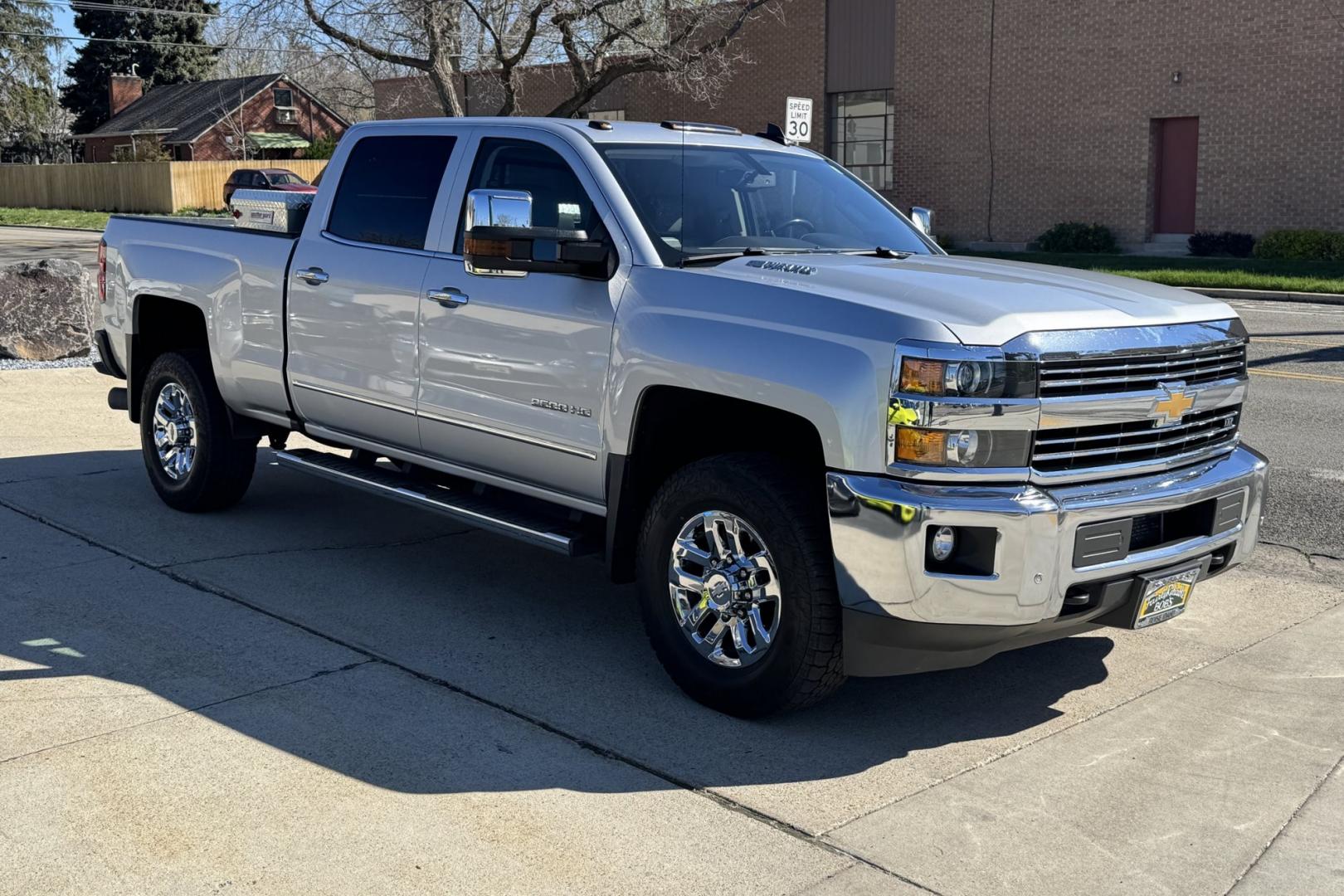 2016 Silver /Black Chevrolet Silverado 2500HD LTZ (1GC1KWE80GF) with an V8 6.6 Liter Duramax Turbo Diesel engine, Allison Automatic 6 Speed transmission, located at 2304 W. Main St., Boise, ID, 83702, (208) 342-7777, 43.622105, -116.218658 - One Owner Idaho Duramax! - Photo#2