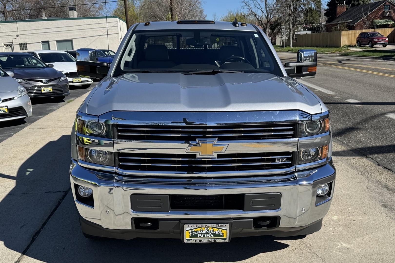 2016 Silver /Black Chevrolet Silverado 2500HD LTZ (1GC1KWE80GF) with an V8 6.6 Liter Duramax Turbo Diesel engine, Allison Automatic 6 Speed transmission, located at 2304 W. Main St., Boise, ID, 83702, (208) 342-7777, 43.622105, -116.218658 - One Owner Idaho Duramax! - Photo#3