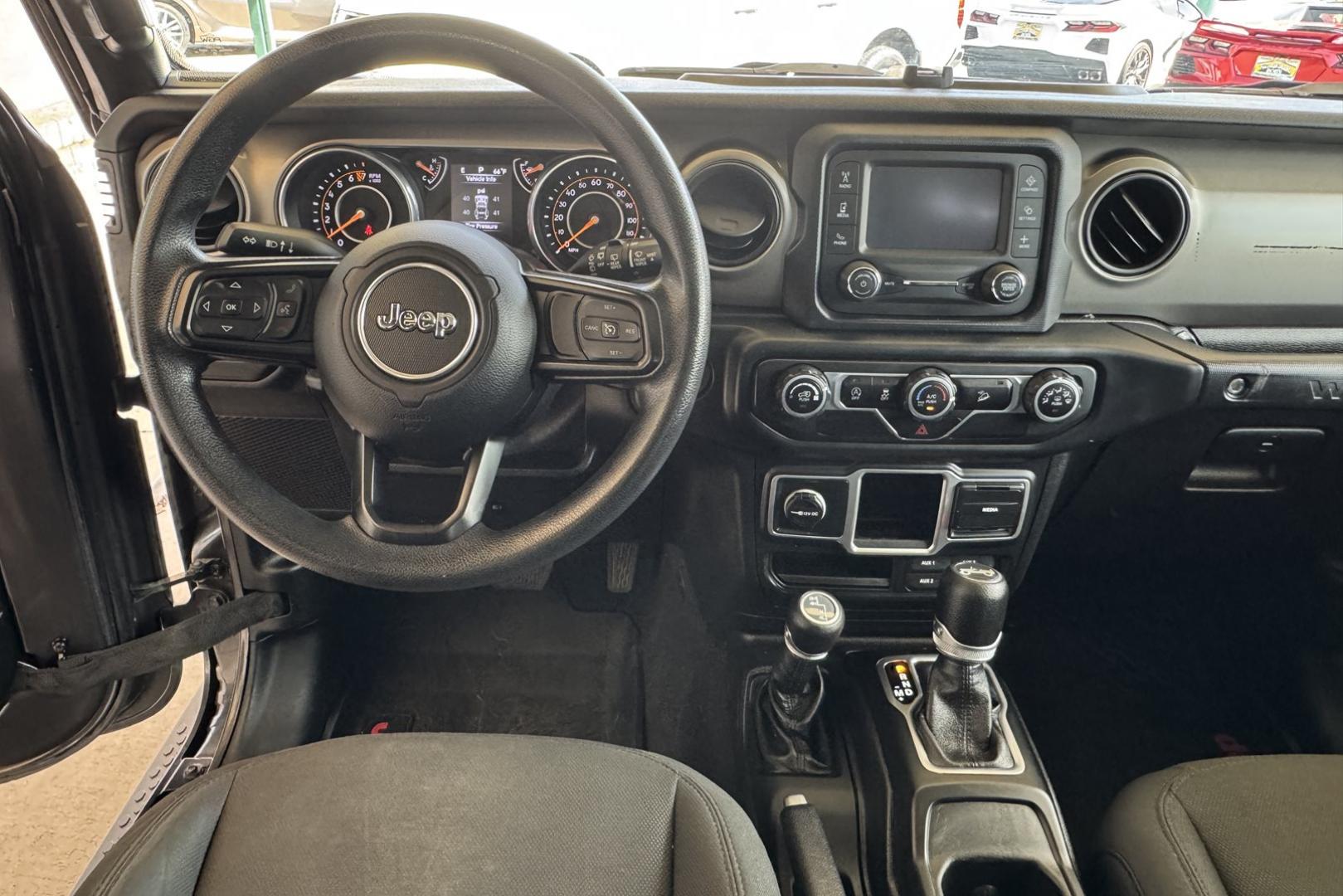 2018 Gray /Black Jeep Wrangler Unlimited Sport (1C4HJXDG1JW) with an V6 3.6 Liter engine, Automatic 8 Speed transmission, located at 2304 W. Main St., Boise, ID, 83702, (208) 342-7777, 43.622105, -116.218658 - Dinghy Tow Ready! - Photo#11