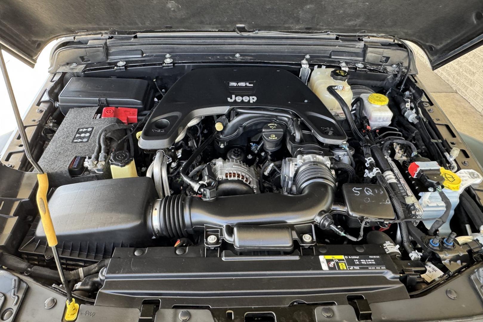 2018 Gray /Black Jeep Wrangler Unlimited Sport (1C4HJXDG1JW) with an V6 3.6 Liter engine, Automatic 8 Speed transmission, located at 2304 W. Main St., Boise, ID, 83702, (208) 342-7777, 43.622105, -116.218658 - Dinghy Tow Ready! - Photo#13