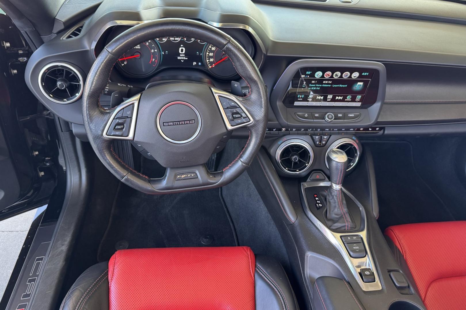 2017 Mosaic Black /Adrenaline Red Chevrolet Camaro 2SS (1G1FH3D75H0) with an V8 6.2 Liter engine, Automatic 8 Speed transmission, located at 2304 W. Main St., Boise, ID, 83702, (208) 342-7777, 43.622105, -116.218658 - Ready To Play! - Photo#10