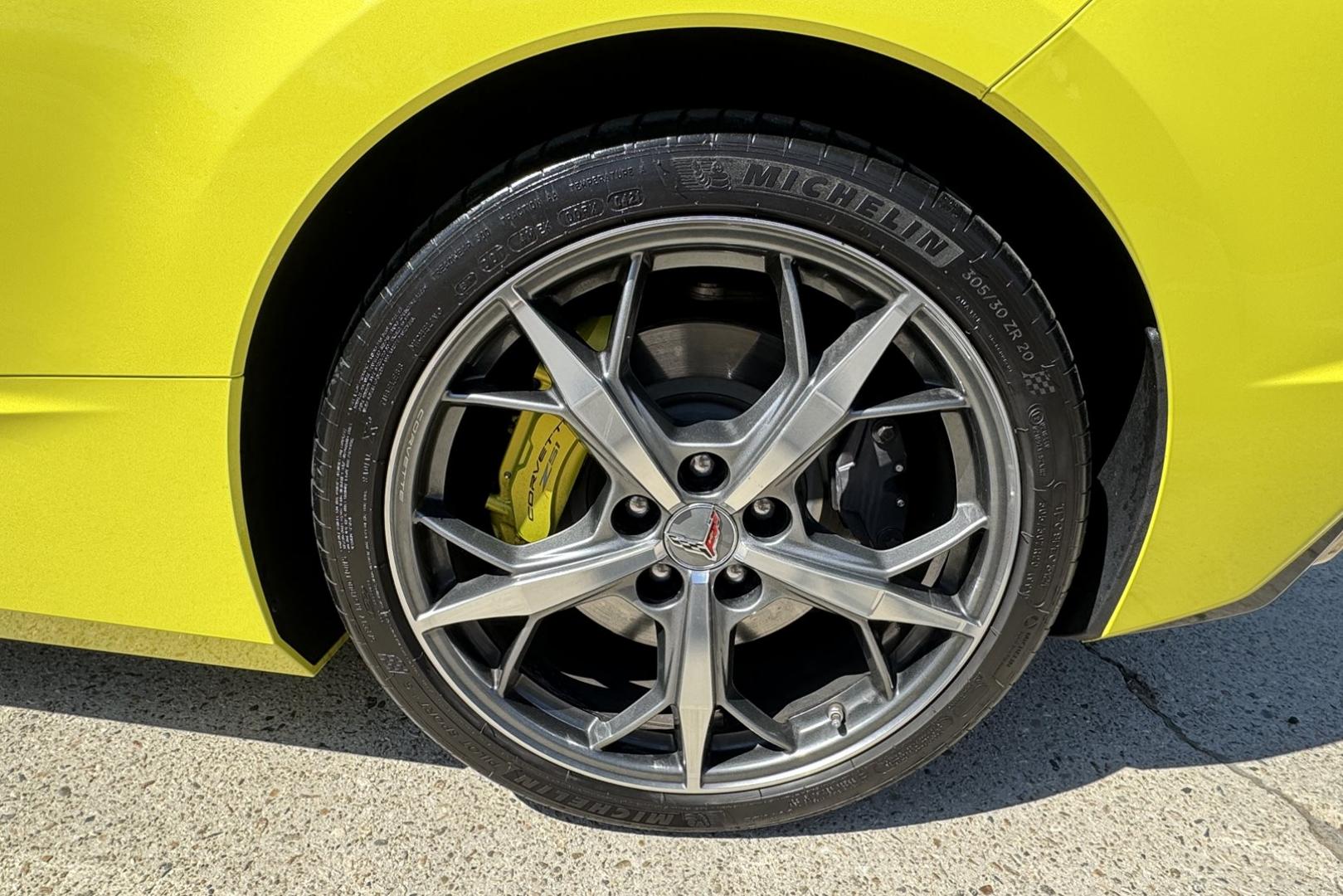 2020 Velocity Yellow /Jet Black Chevrolet Corvette Stingray 3LT Z51 (1G1Y82D4XL5) with an V8 6.2 Liter engine, Automatic 8 Speed transmission, located at 2304 W. Main St., Boise, ID, 83702, (208) 342-7777, 43.622105, -116.218658 - Loaded And Stunning C8 Corvette Coupe! - Photo#4