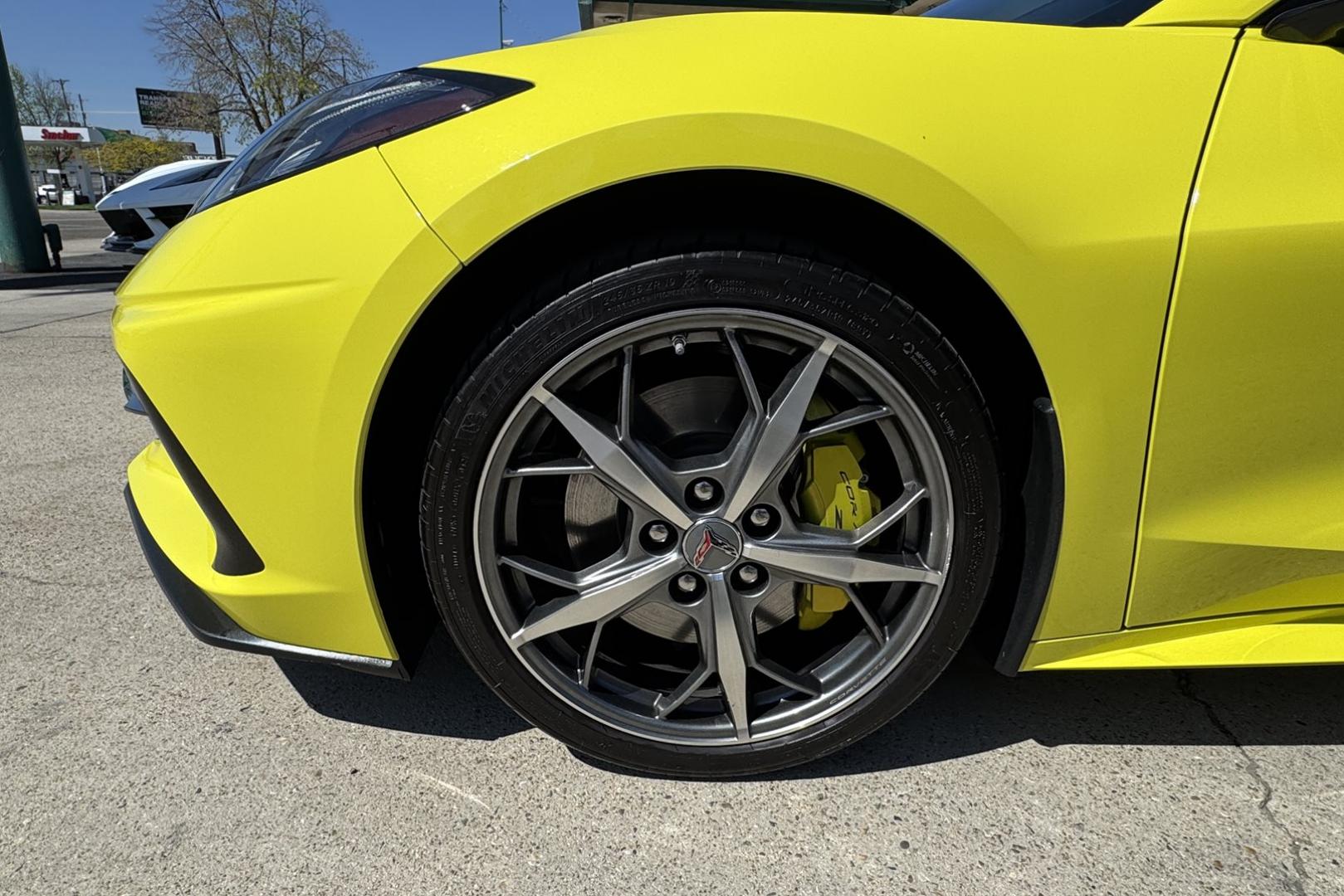 2020 Velocity Yellow /Jet Black Chevrolet Corvette Stingray 3LT Z51 (1G1Y82D4XL5) with an V8 6.2 Liter engine, Automatic 8 Speed transmission, located at 2304 W. Main St., Boise, ID, 83702, (208) 342-7777, 43.622105, -116.218658 - Loaded And Stunning C8 Corvette Coupe! - Photo#5