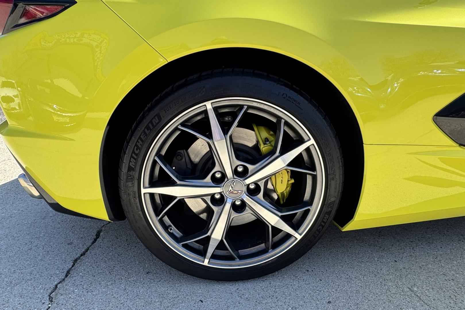 2020 Velocity Yellow /Jet Black Chevrolet Corvette Stingray 3LT Z51 (1G1Y82D4XL5) with an V8 6.2 Liter engine, Automatic 8 Speed transmission, located at 2304 W. Main St., Boise, ID, 83702, (208) 342-7777, 43.622105, -116.218658 - Loaded And Stunning C8 Corvette Coupe! - Photo#7