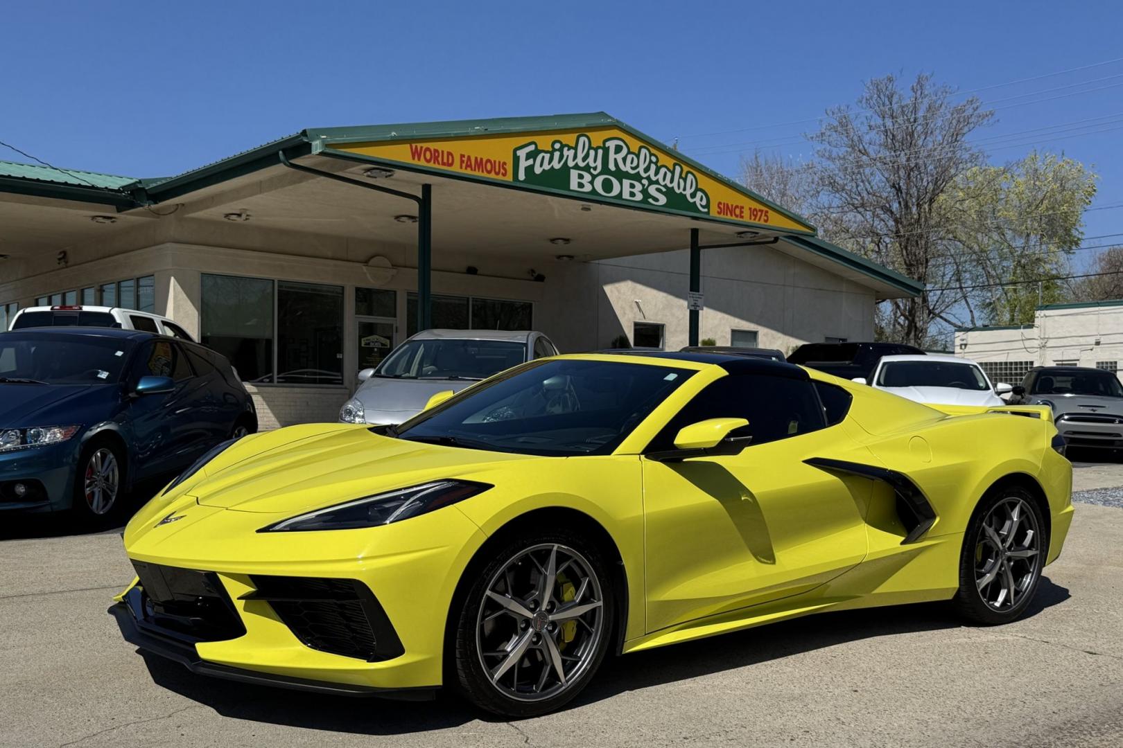 2020 Velocity Yellow /Jet Black Chevrolet Corvette Stingray 3LT Z51 (1G1Y82D4XL5) with an V8 6.2 Liter engine, Automatic 8 Speed transmission, located at 2304 W. Main St., Boise, ID, 83702, (208) 342-7777, 43.622105, -116.218658 - Loaded And Stunning C8 Corvette Coupe! - Photo#27