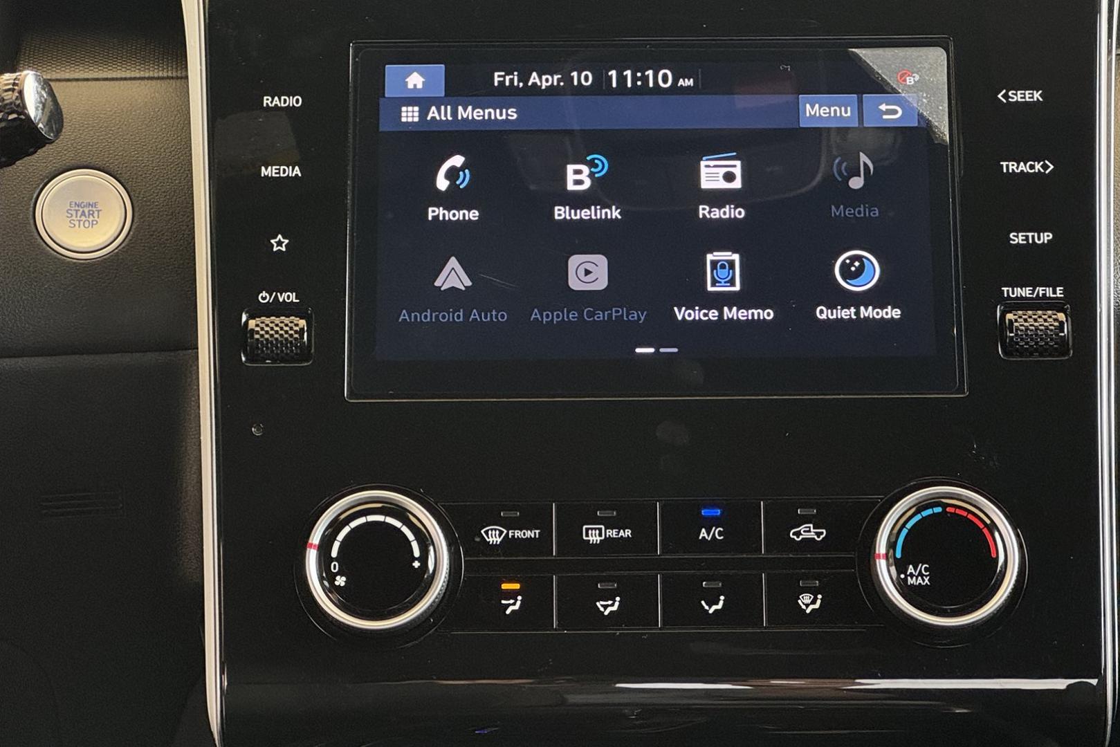 2022 Hampton Gray Metallic /Black Hyundai Santa Cruz SEL (5NTJBDAE9NH) with an 4 Cyl 2.5 Liter engine, Automatic 8 Speed transmission, located at 2304 W. Main St., Boise, ID, 83702, (208) 342-7777, 43.622105, -116.218658 - Truck, Passenger Vehicle And Fuel Economy All In One! - Photo#10