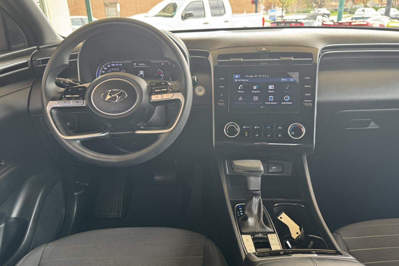 2022 Hampton Gray Metallic /Black Hyundai Santa Cruz SEL (5NTJBDAE9NH) with an 4 Cyl 2.5 Liter engine, Automatic 8 Speed transmission, located at 2304 W. Main St., Boise, ID, 83702, (208) 342-7777, 43.622105, -116.218658 - Truck, Passenger Vehicle And Fuel Economy All In One! - Photo#13