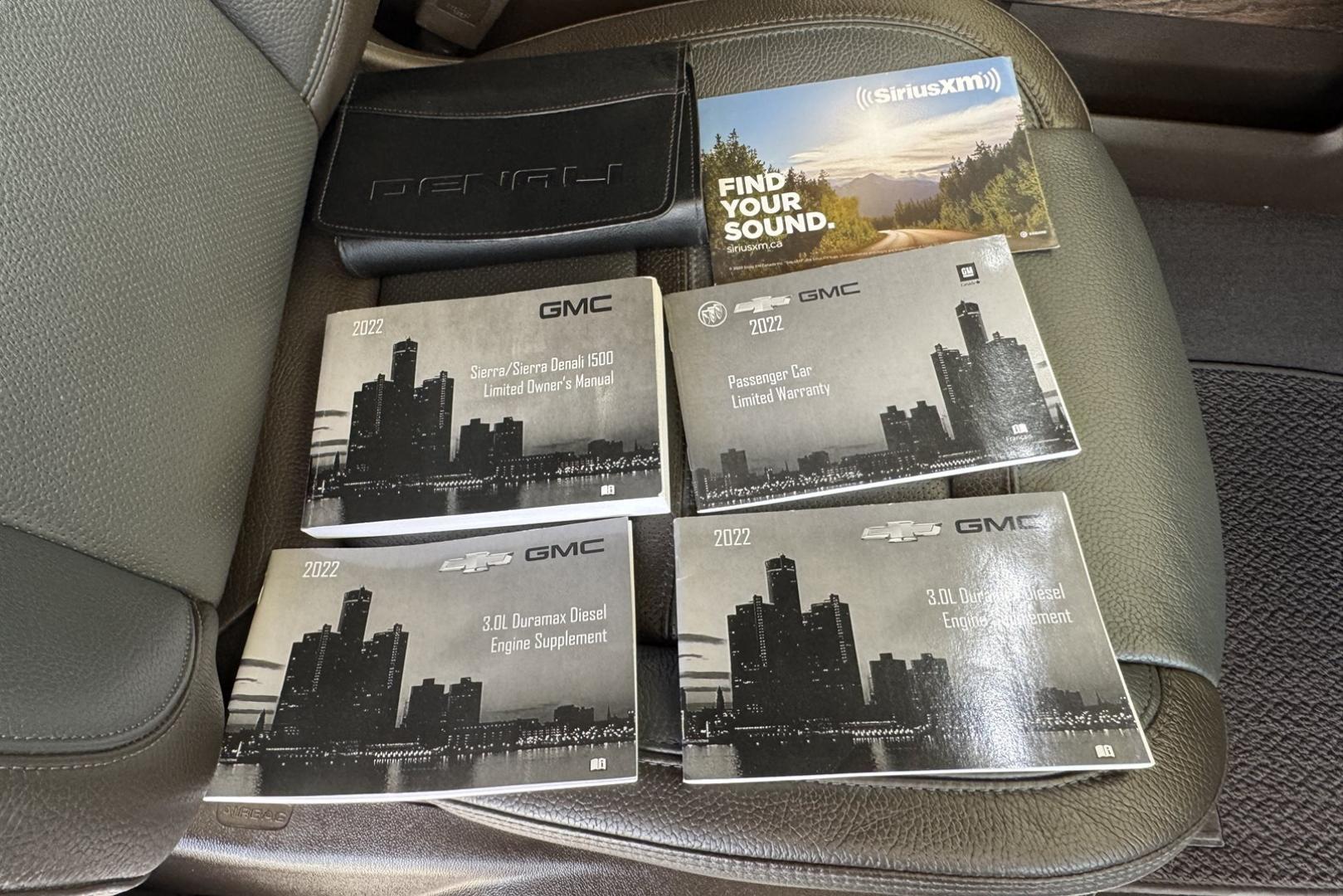 2022 White /Tobacco GMC Sierra Denali (1GTU9FET4NZ) with an 6 Cyl 3.0 Liter Duramax Turbo Diesel engine, Automatic 10 Speed transmission, located at 2304 W. Main St., Boise, ID, 83702, (208) 342-7777, 43.622105, -116.218658 - Duramax Powered Denali! New Tires And Ready To Go! - Photo#32