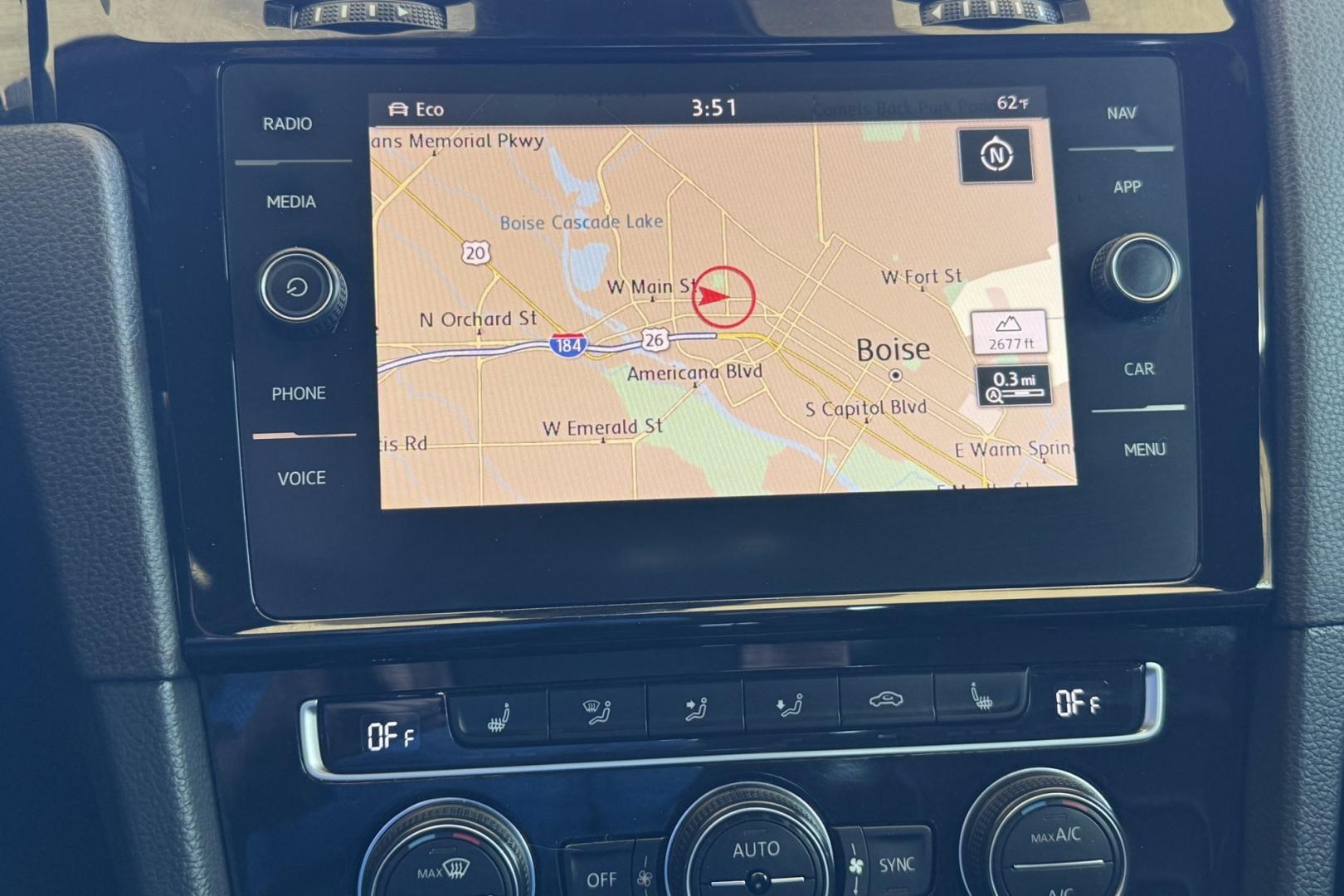 2019 White /Black Volkswagen Golf R 4MOTION (WVWVA7AU9KW) with an 4 Cyl 2.0 Liter Turbo engine, Automatick 7 Speed DSG transmission, located at 2304 W. Main St., Boise, ID, 83702, (208) 342-7777, 43.622105, -116.218658 - Hard To Find! A Blast To Drive! - Photo#5