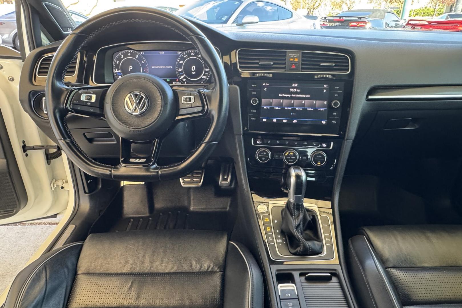 2019 White /Black Volkswagen Golf R 4MOTION (WVWVA7AU9KW) with an 4 Cyl 2.0 Liter Turbo engine, Automatick 7 Speed DSG transmission, located at 2304 W. Main St., Boise, ID, 83702, (208) 342-7777, 43.622105, -116.218658 - Hard To Find! A Blast To Drive! - Photo#17