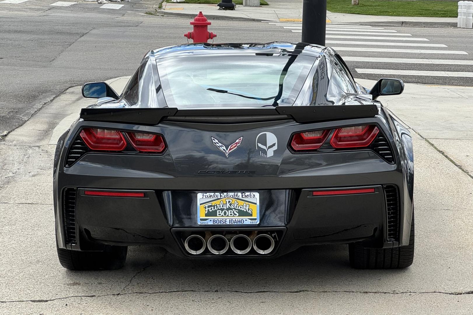 2017 Watkins Glen Gray Metallic /Tension Blue/Black Chevrolet Corvette Grand Sport 3LT (1G1Y12D71H5) with an V8 6.2 Liter engine, Automatic 8 Speed transmission, located at 2304 W. Main St., Boise, ID, 83702, (208) 342-7777, 43.622105, -116.218658 - The 2017 Chevrolet Corvette Grand Sport combines a lightweight architecture, a track-honed aerodynamics package, a naturally aspirated engine to deliver exceptional performance. The Grand Sport Collector Edition features an exclusive Watkins Glen Gray Metallic exterior with Tension Blue hash-mark gr - Photo#26