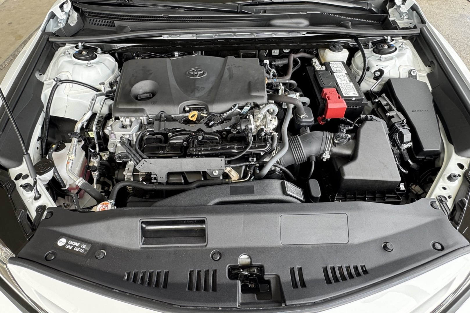 2024 White /Black Toyota Camry SE Nightshade (4T1T11BKXRU) with an 4 Cyl 2.5 Liter engine, Automatic 8 Speed transmission, located at 2304 W. Main St., Boise, ID, 83702, (208) 342-7777, 43.622105, -116.218658 - All Wheel Drive Camry! Remaining Factory Warranty! - Photo#14