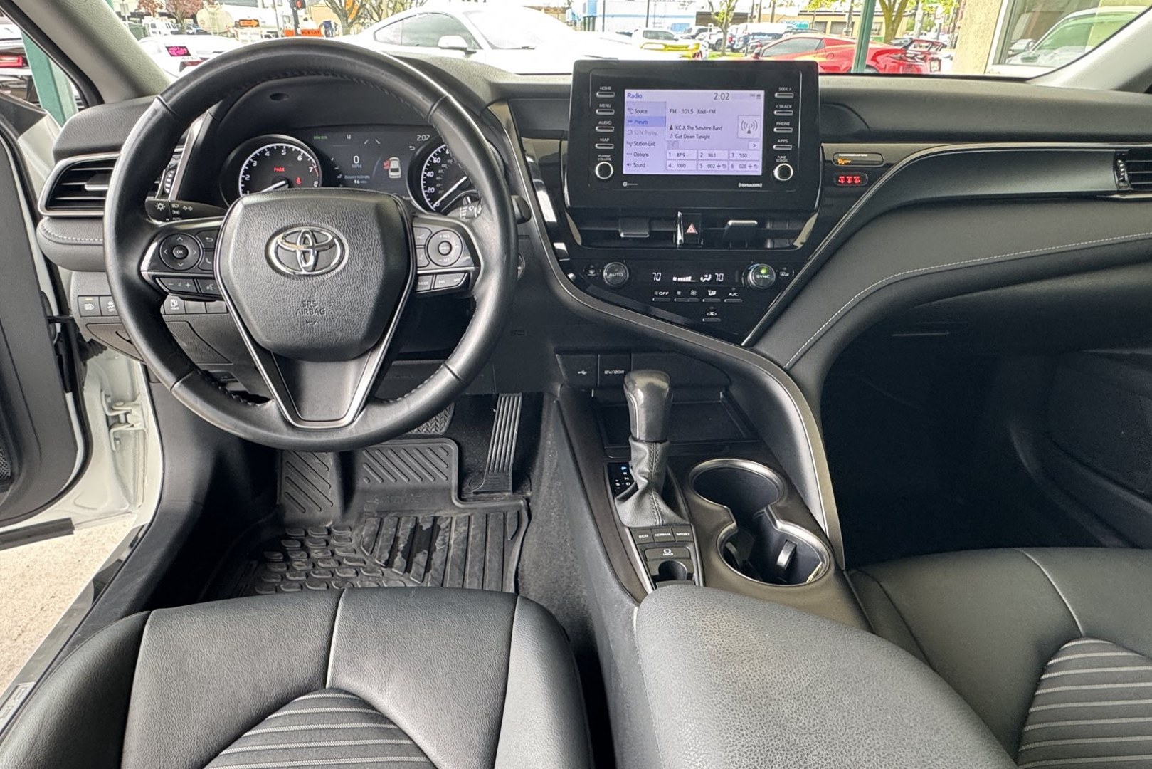 2024 White /Black Toyota Camry SE Nightshade (4T1T11BKXRU) with an 4 Cyl 2.5 Liter engine, Automatic 8 Speed transmission, located at 2304 W. Main St., Boise, ID, 83702, (208) 342-7777, 43.622105, -116.218658 - All Wheel Drive Camry! Remaining Factory Warranty! - Photo#13