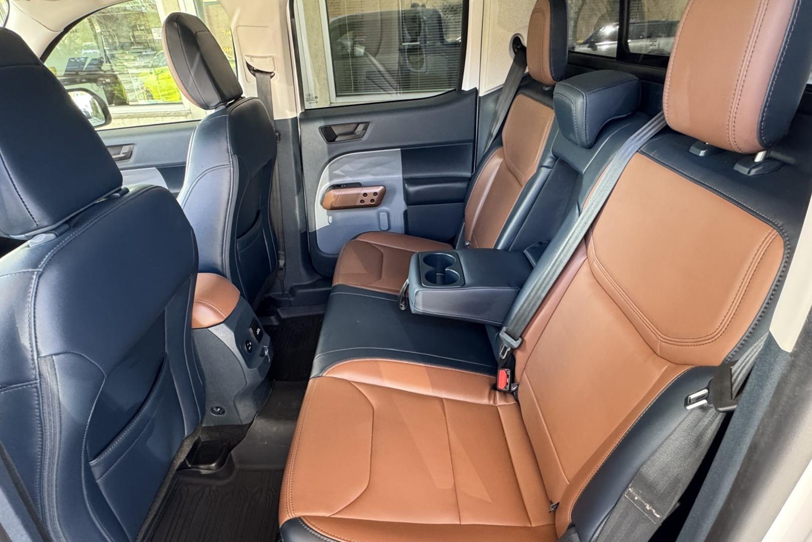 2022 Oxford White /Desert Brown Ford Maverick Lariat (3FTTW8F9XNR) with an 4 Cyl 2.0 Liter Turbo engine, Automatic 8 Speed transmission, located at 2304 W. Main St., Boise, ID, 83702, (208) 342-7777, 43.622105, -116.218658 - 4k Tow Package! Low Mileage And Drives Great! - Photo#11