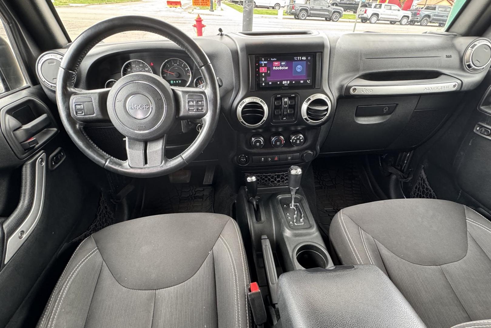 2018 Gray /Black Jeep Wrangler Unlimited Sahara (1C4HJWEG3JL) with an V6 3.6 Liter engine, Automatic transmission, located at 2304 W. Main St., Boise, ID, 83702, (208) 342-7777, 43.622105, -116.218658 - New Tires! Hard Top Too! - Photo#7
