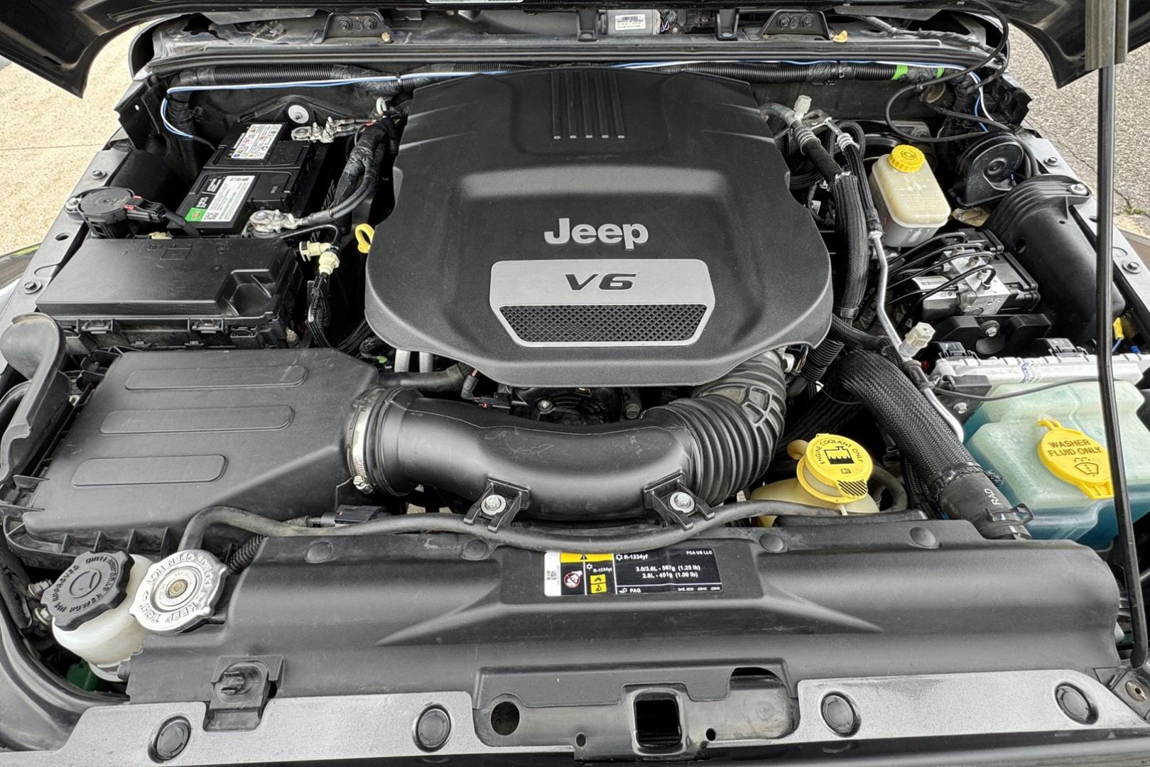 2018 Gray /Black Jeep Wrangler Unlimited Sahara (1C4HJWEG3JL) with an V6 3.6 Liter engine, Automatic transmission, located at 2304 W. Main St., Boise, ID, 83702, (208) 342-7777, 43.622105, -116.218658 - New Tires! Hard Top Too! - Photo#11