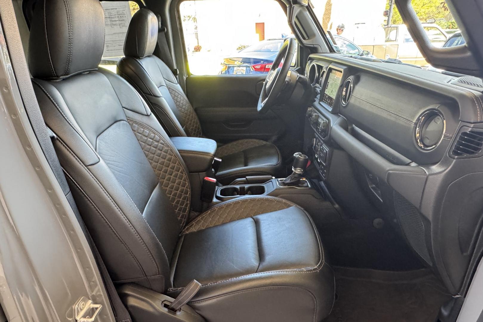 2023 Sting Gray /Black Jeep Wrangler Unlimited Sahara High Altitude (1C4JJXP64PW) with an 4 Cyl 2.0 Liter Hybrid Turbo engine, Automatic 8 Speed transmission, located at 2304 W. Main St., Boise, ID, 83702, (208) 342-7777, 43.622105, -116.218658 - Ready To Play And Get Great Fuel Economy! - Photo#18