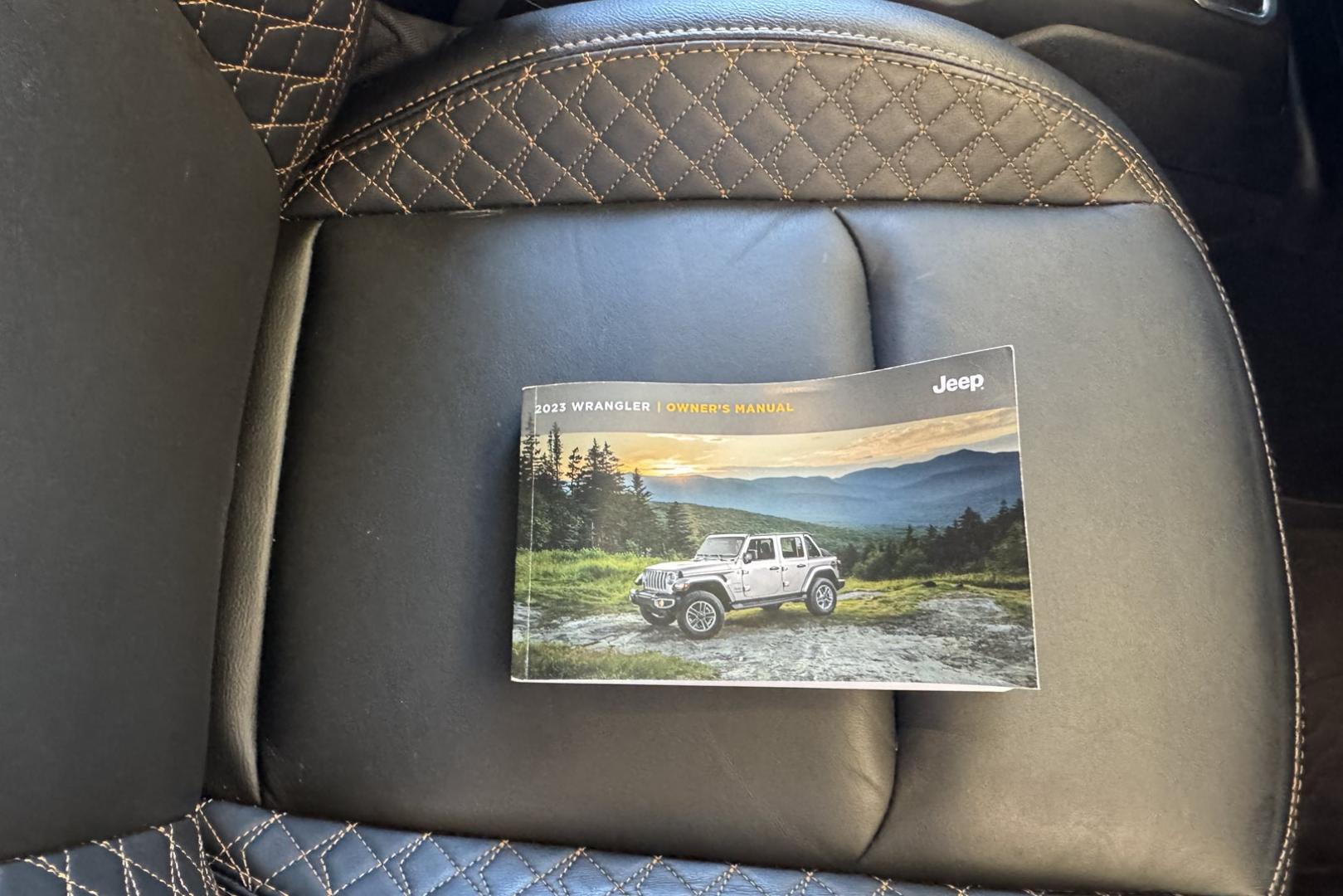 2023 Sting Gray /Black Jeep Wrangler Unlimited Sahara High Altitude (1C4JJXP64PW) with an 4 Cyl 2.0 Liter Hybrid Turbo engine, Automatic 8 Speed transmission, located at 2304 W. Main St., Boise, ID, 83702, (208) 342-7777, 43.622105, -116.218658 - Ready To Play And Get Great Fuel Economy! - Photo#19