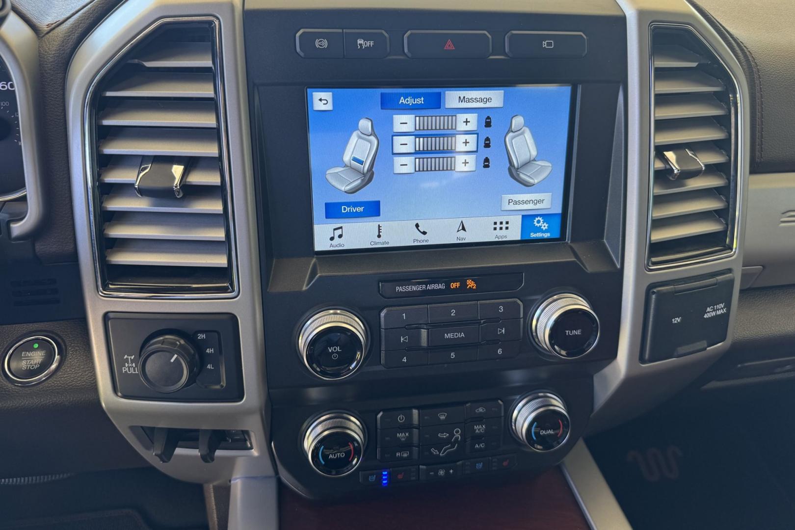 2019 White Platinum /Brownstone Ford F-350 King Ranch (1FT8W3BTXKE) with an V8 6.7 Liter Turbo Diesel engine, Automatic 6 Speed transmission, located at 2304 W. Main St., Boise, ID, 83702, (208) 342-7777, 43.622105, -116.218658 - Only 18k Miles! Optioned With The Best Of Everything! - Photo#11
