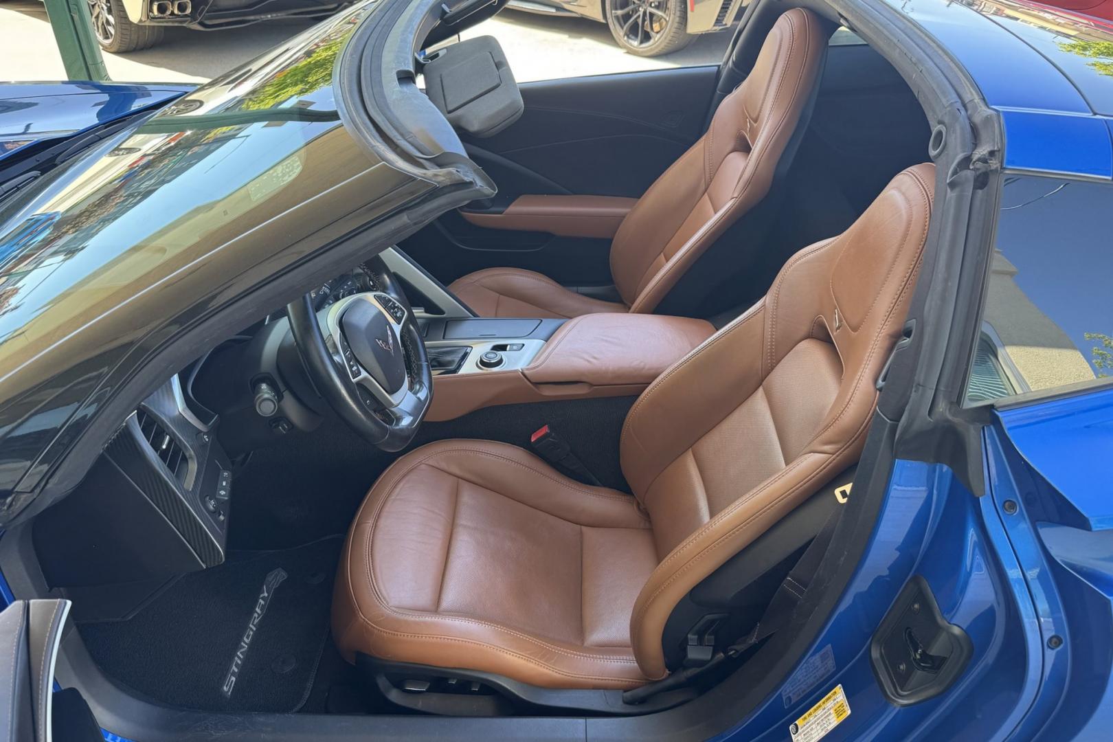 2016 Laguna Blue /Kalahari Chevrolet Corvette Stingray 2LT (1G1YD2D72G5) with an V8 6.2 Liter engine, Automatic 8 Speed transmission, located at 2304 W. Main St., Boise, ID, 83702, (208) 342-7777, 43.622105, -116.218658 - Beautiful Color Combination! Ready To Go! - Photo#5