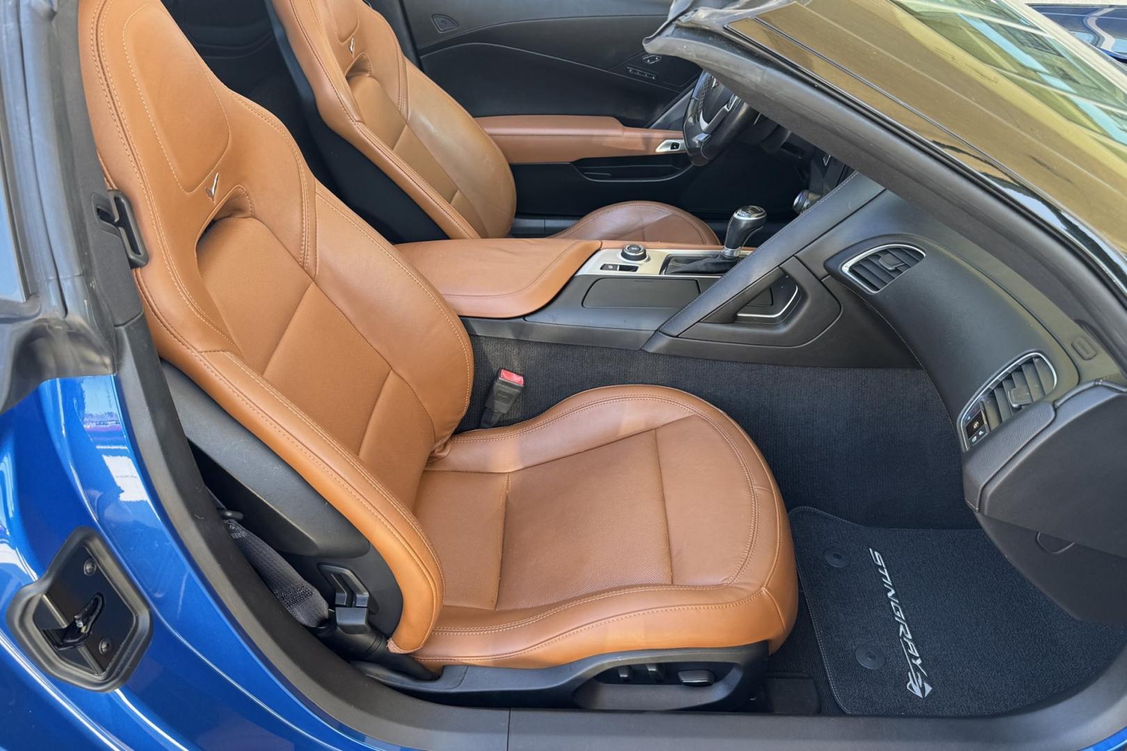 2016 Laguna Blue /Kalahari Chevrolet Corvette Stingray 2LT (1G1YD2D72G5) with an V8 6.2 Liter engine, Automatic 8 Speed transmission, located at 2304 W. Main St., Boise, ID, 83702, (208) 342-7777, 43.622105, -116.218658 - Beautiful Color Combination! Ready To Go! - Photo#14
