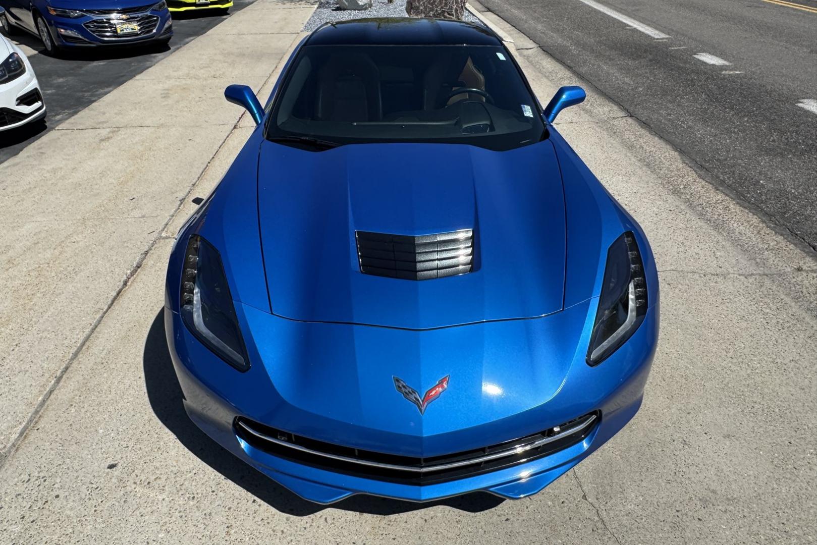 2016 Laguna Blue /Kalahari Chevrolet Corvette Stingray 2LT (1G1YD2D72G5) with an V8 6.2 Liter engine, Automatic 8 Speed transmission, located at 2304 W. Main St., Boise, ID, 83702, (208) 342-7777, 43.622105, -116.218658 - Beautiful Color Combination! Ready To Go! - Photo#21