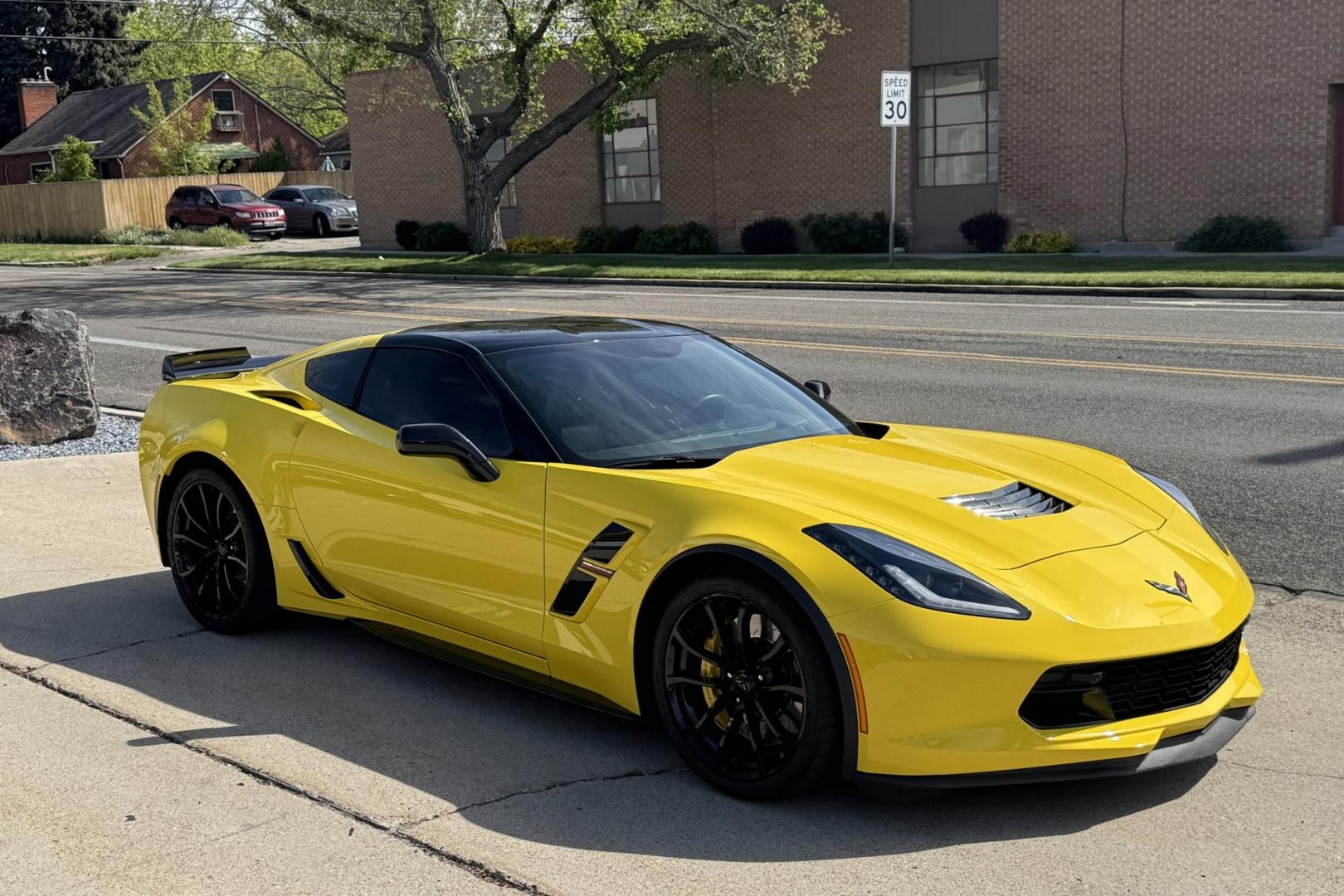 2018 Corvette Racing Yellow Tintcoat /Black Chevrolet Corvette Grand Sport 2LT (1G1YY2D72J5) with an V8 6.2 Liter engine, Automatic 8 Speed transmission, located at 2304 W. Main St., Boise, ID, 83702, (208) 342-7777, 43.622105, -116.218658 - Stunning Corvette Grand Sport! - Photo#24