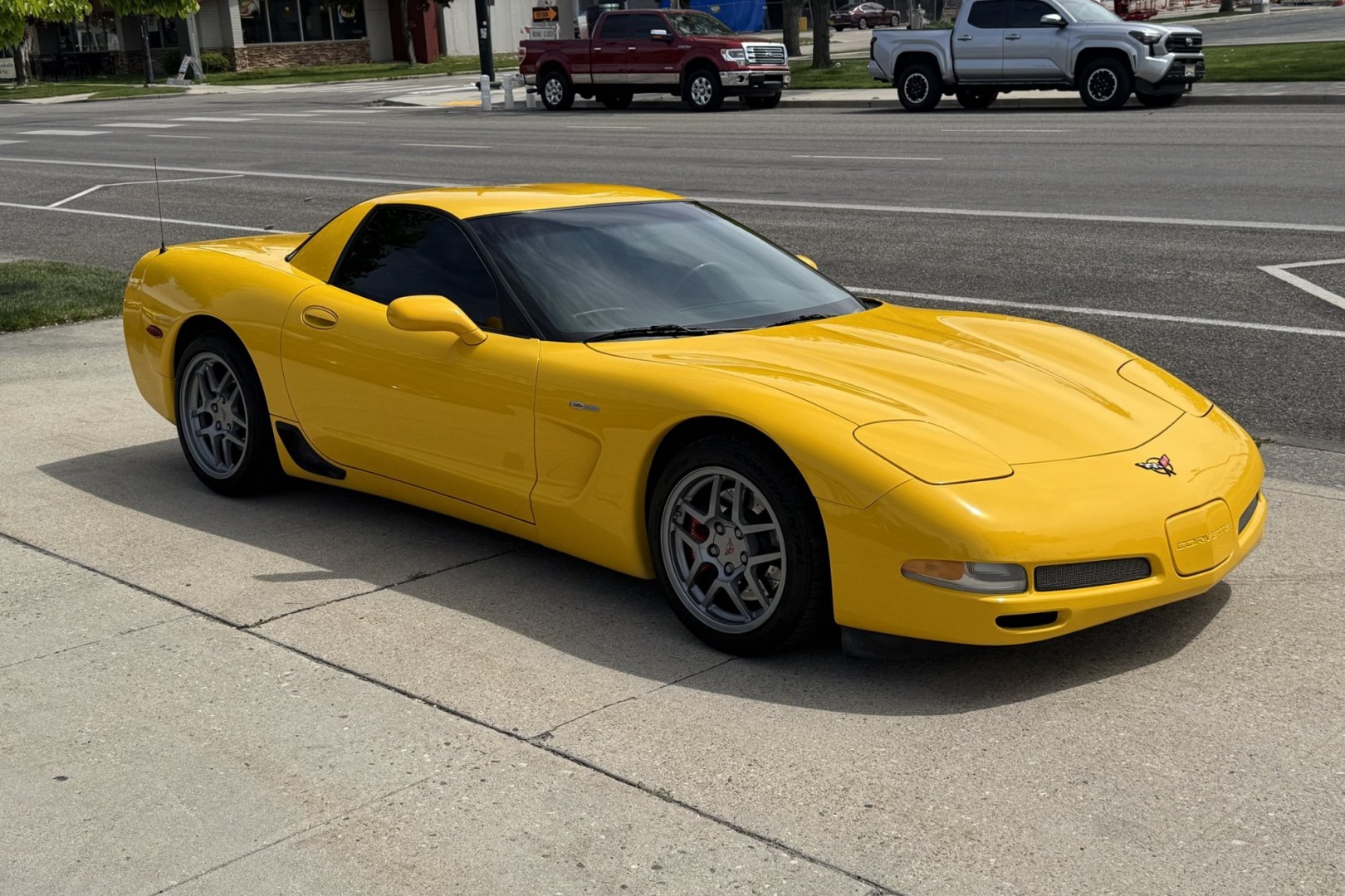2001 Millenium Yellow /Black Chevrolet Corvette Z/06 (1G1YY12S515) with an V8 5.7 Liter engine, 6 Speed Manual transmission, located at 2304 W. Main St., Boise, ID, 83702, (208) 342-7777, 43.622105, -116.218658 - Photo#2