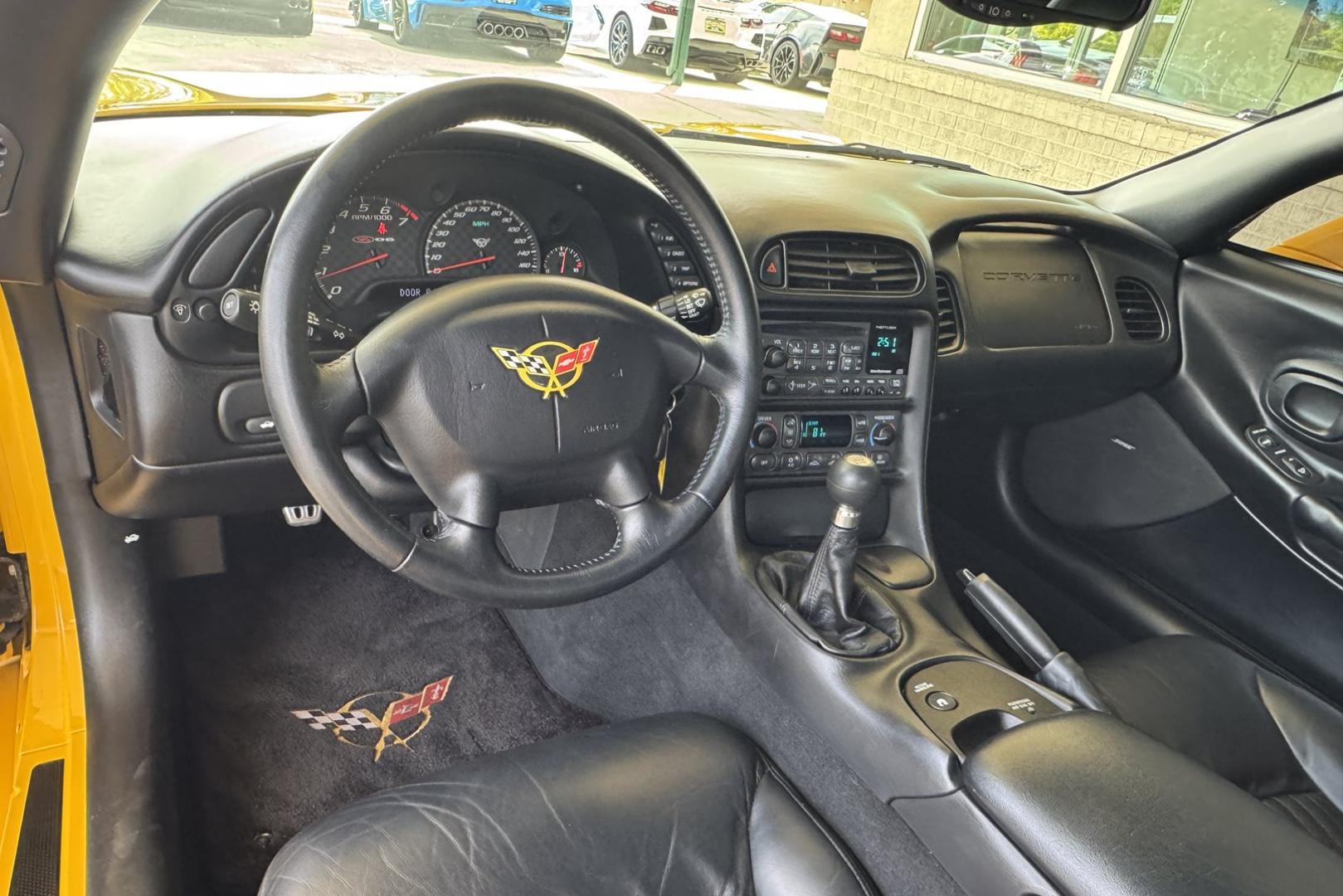 2001 Millenium Yellow /Black Chevrolet Corvette Z/06 (1G1YY12S515) with an V8 5.7 Liter engine, 6 Speed Manual transmission, located at 2304 W. Main St., Boise, ID, 83702, (208) 342-7777, 43.622105, -116.218658 - Photo#6